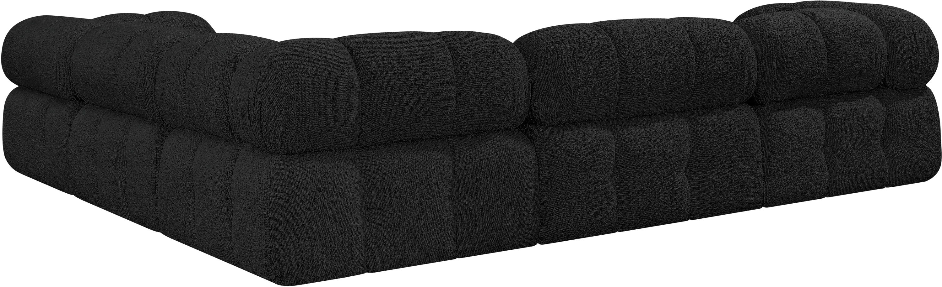 Ames - 5 Piece Modular Sectional - Black