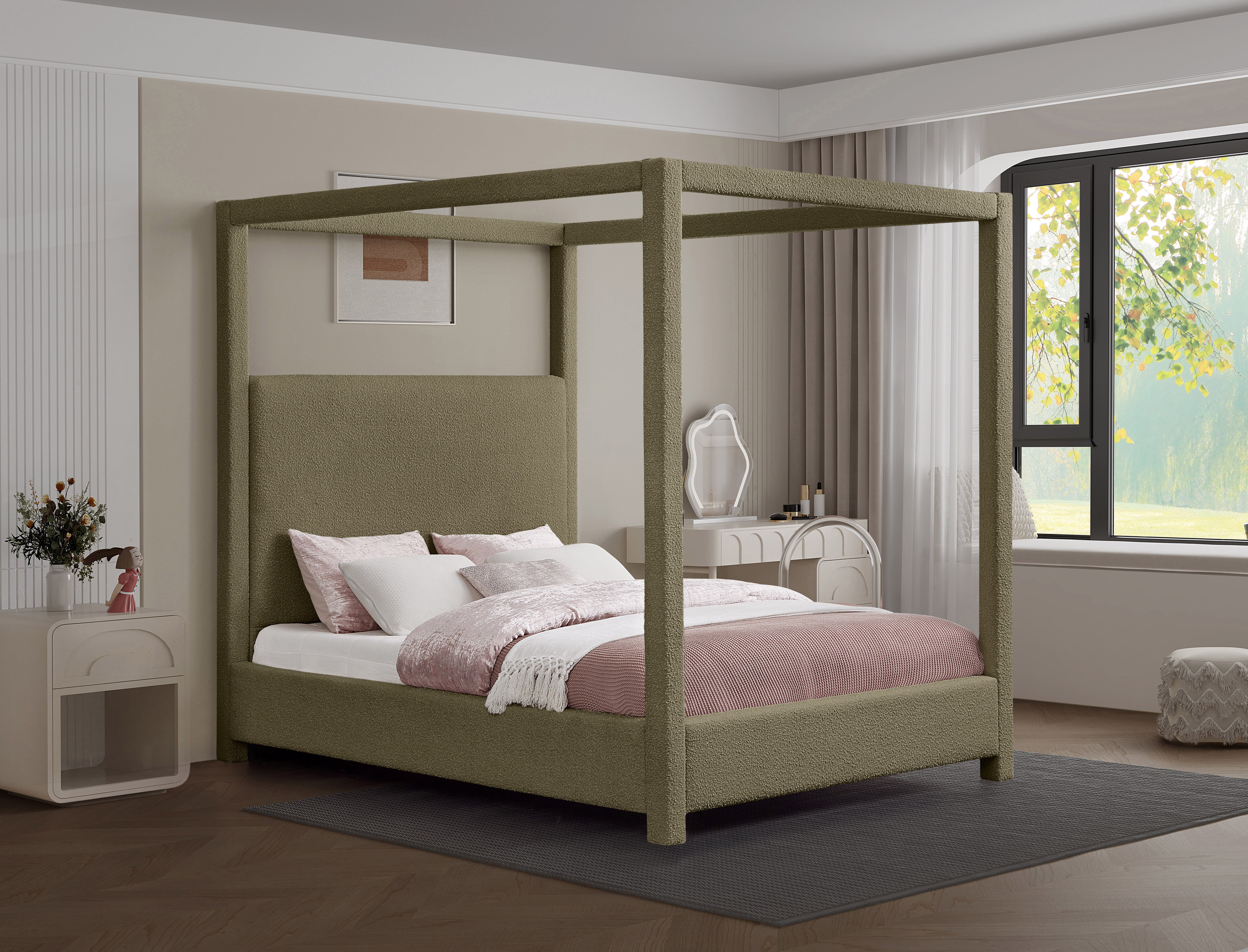 Eden - Queen Bed - Olive