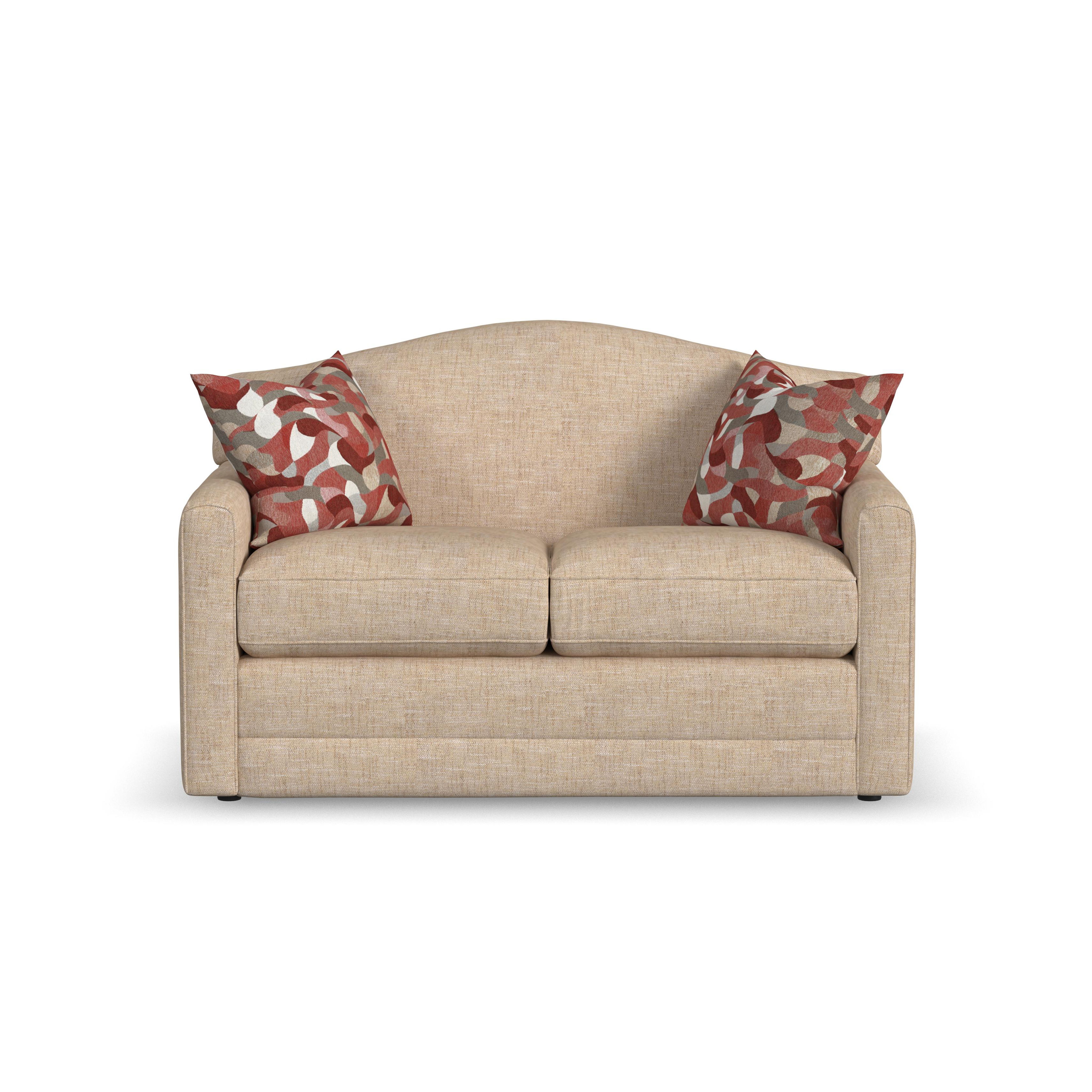 Aggie - Fabric Loveseat, beige, view 2