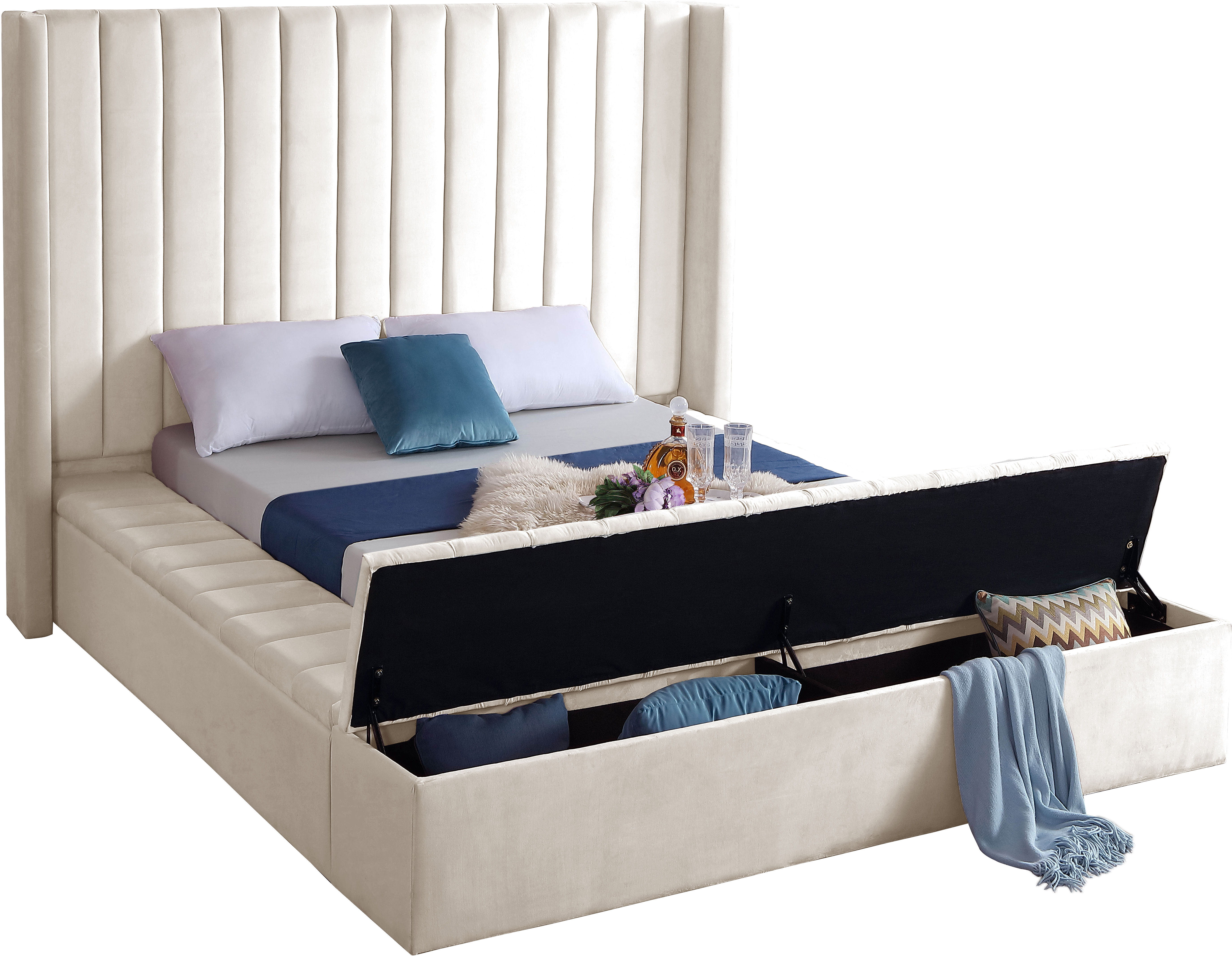Kiki - Queen Bed - Cream