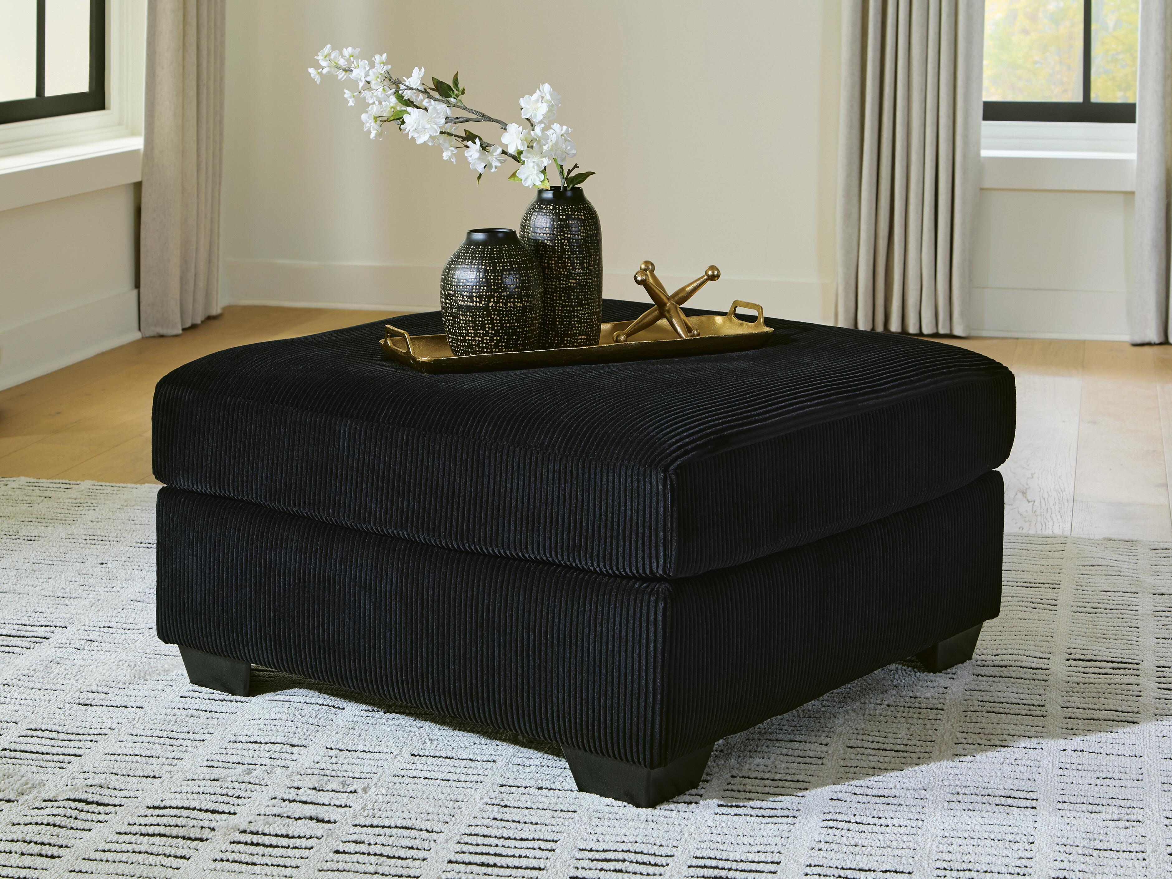 Ashley Furniture SimpleJoy - Oversized Accent Ottoman - Onyx - Image 2