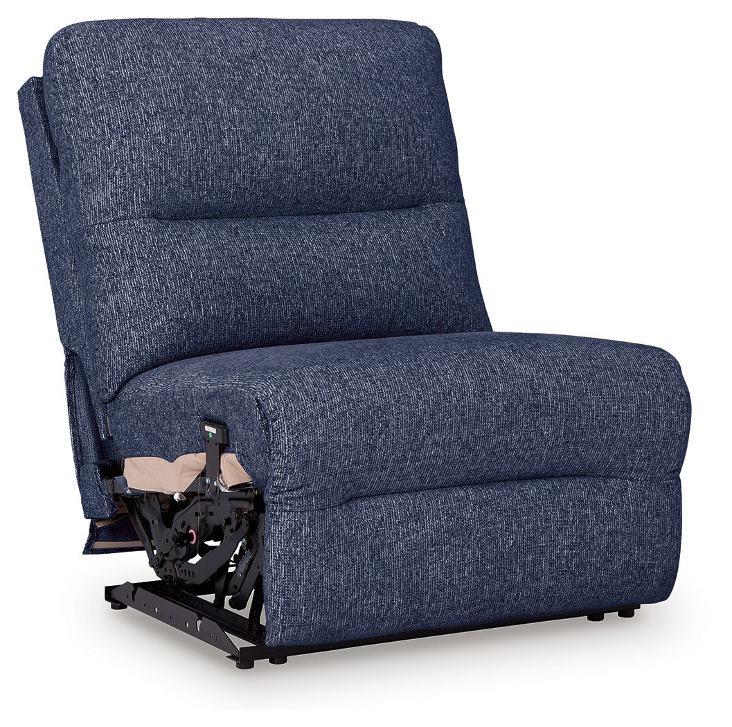 Power Armless Recliner With Adj Headrest