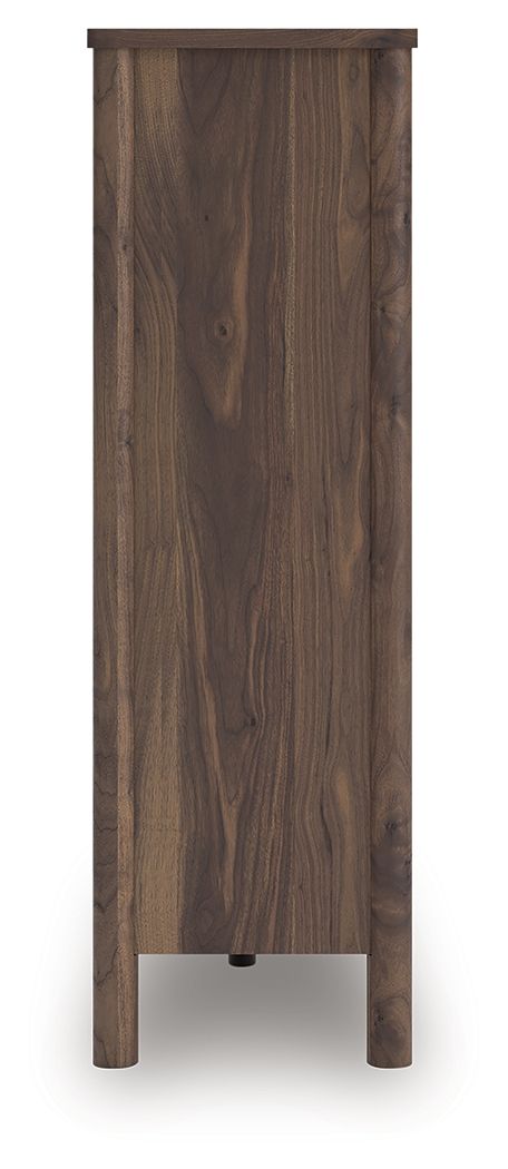 Ashley Furniture Pamytta - Five Drawer Wide Chest - Brown - Image 7