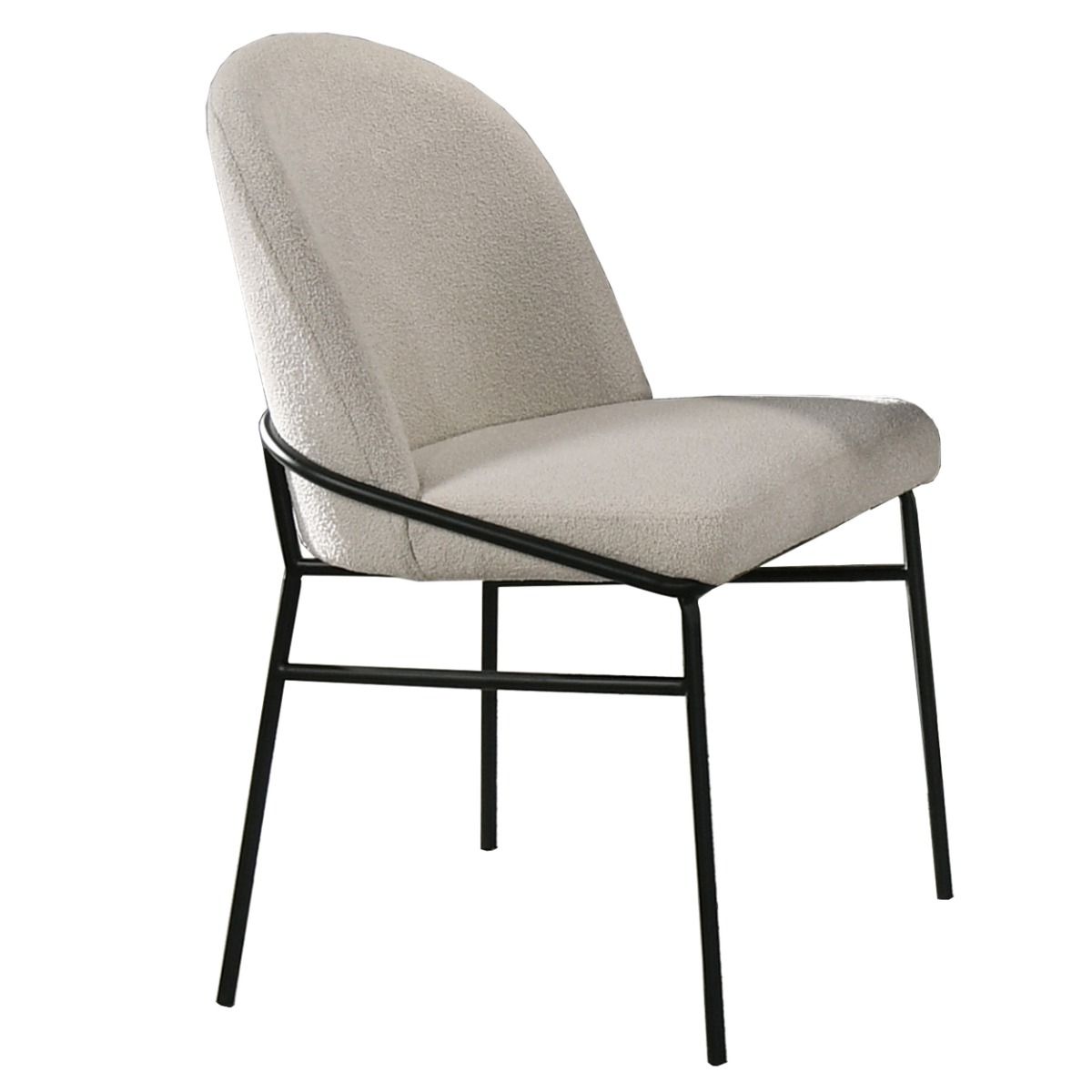 Lark - Side Chair (Set of 2) - White / Black, white, view 5