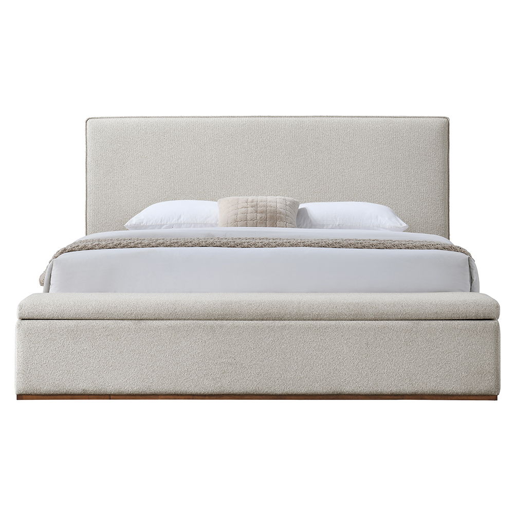 Boxter - Queen Bed With Storage - Beige, beige, view 8