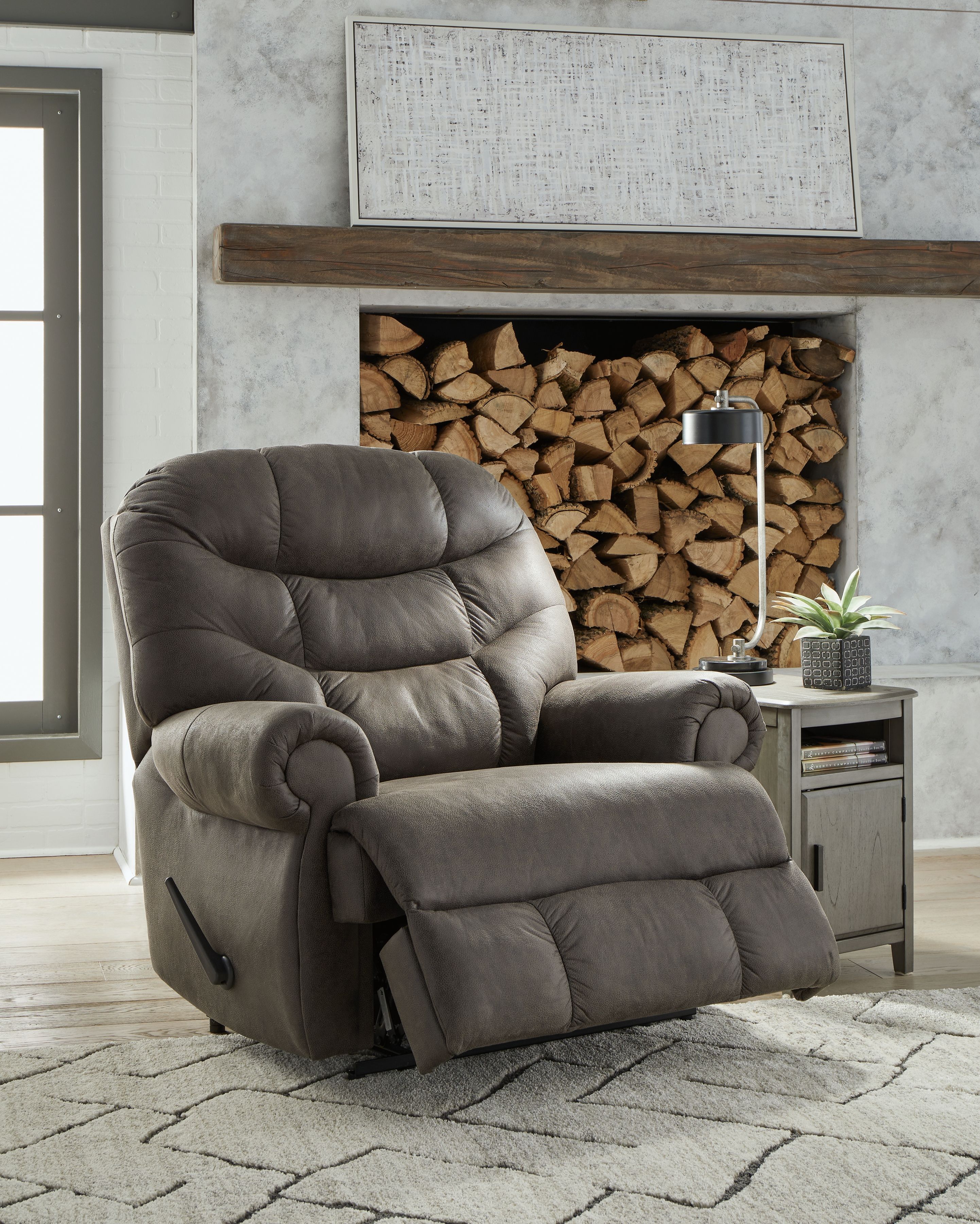 Ashley Furniture Camera Time - Zero Wall Recliner - Gunmetal - Image 8