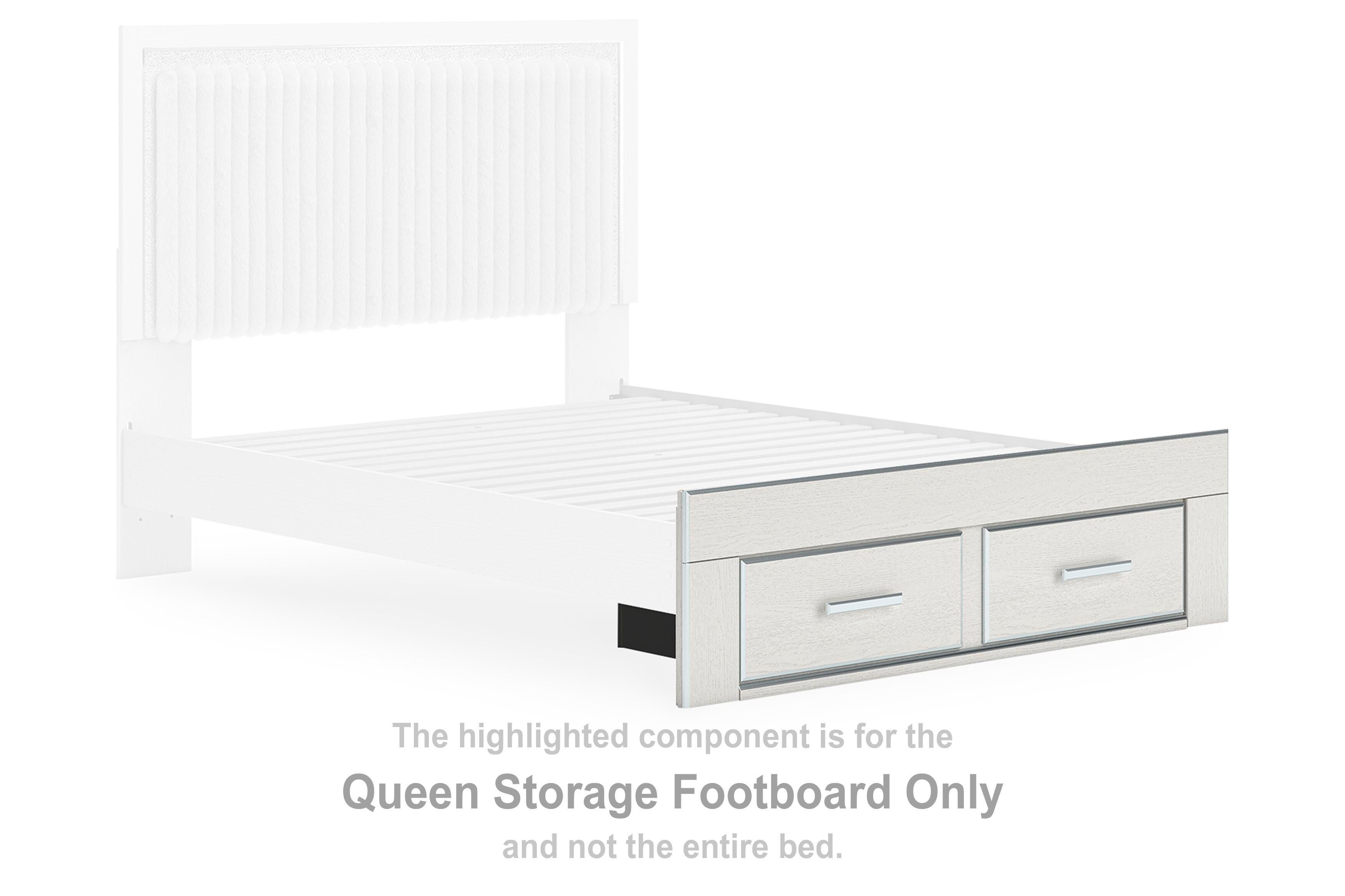 Zuraleus – Queen Storage Footboard – White