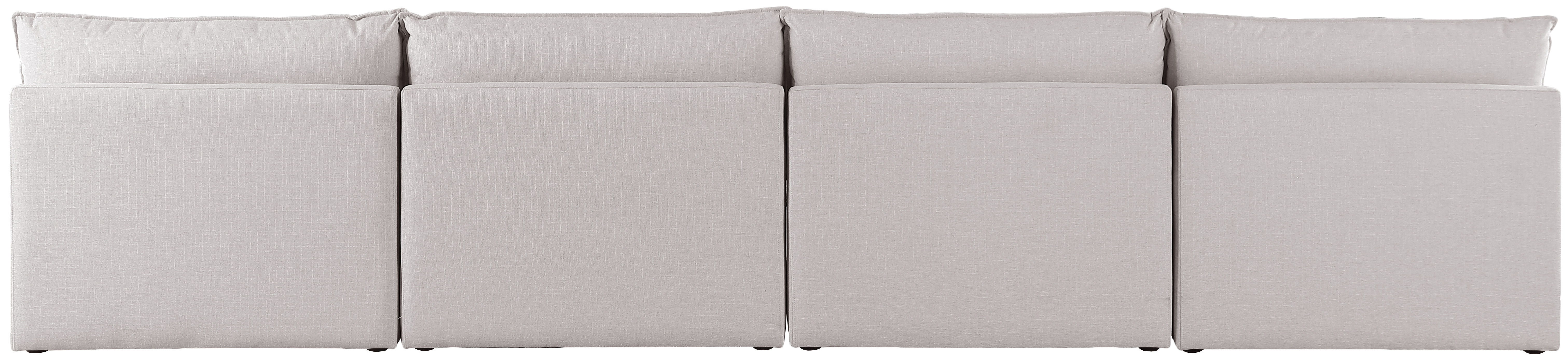 Mackenzie - 4 Piece Modular Armless Sofa - Beige