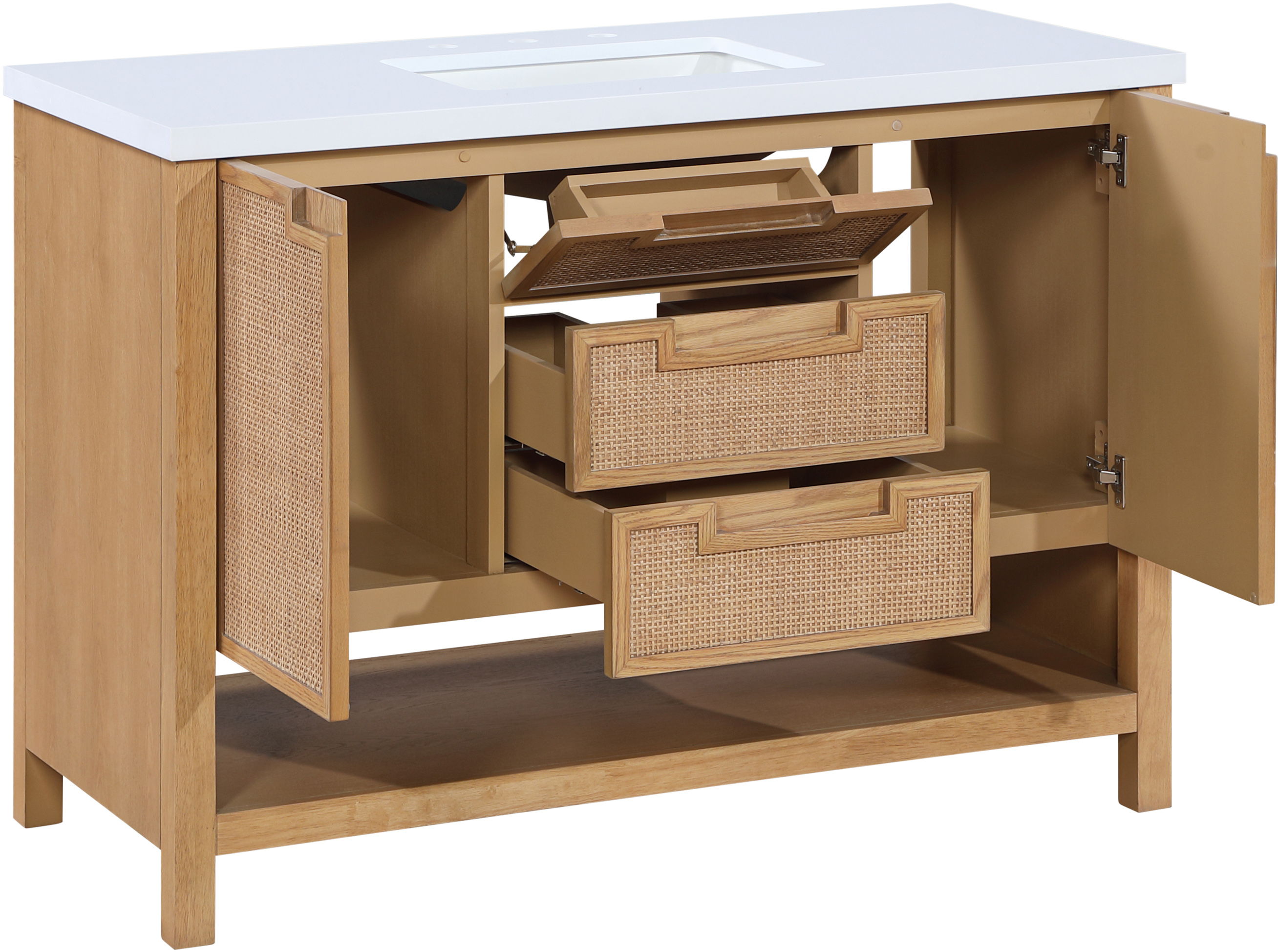 Soren - 48'' Bathroom Vanity - Natural / White