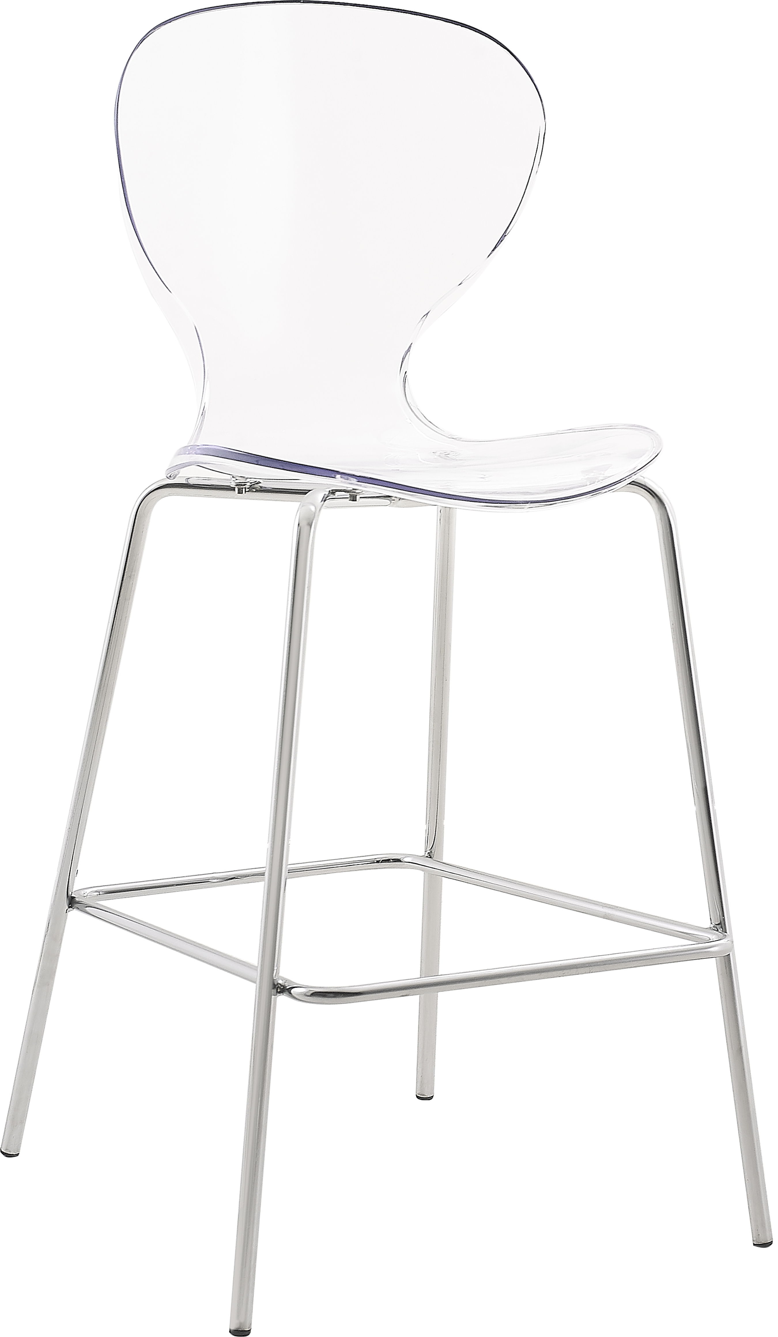 Clarion - Stool (Set of 2) - Pearl Silver - Metal