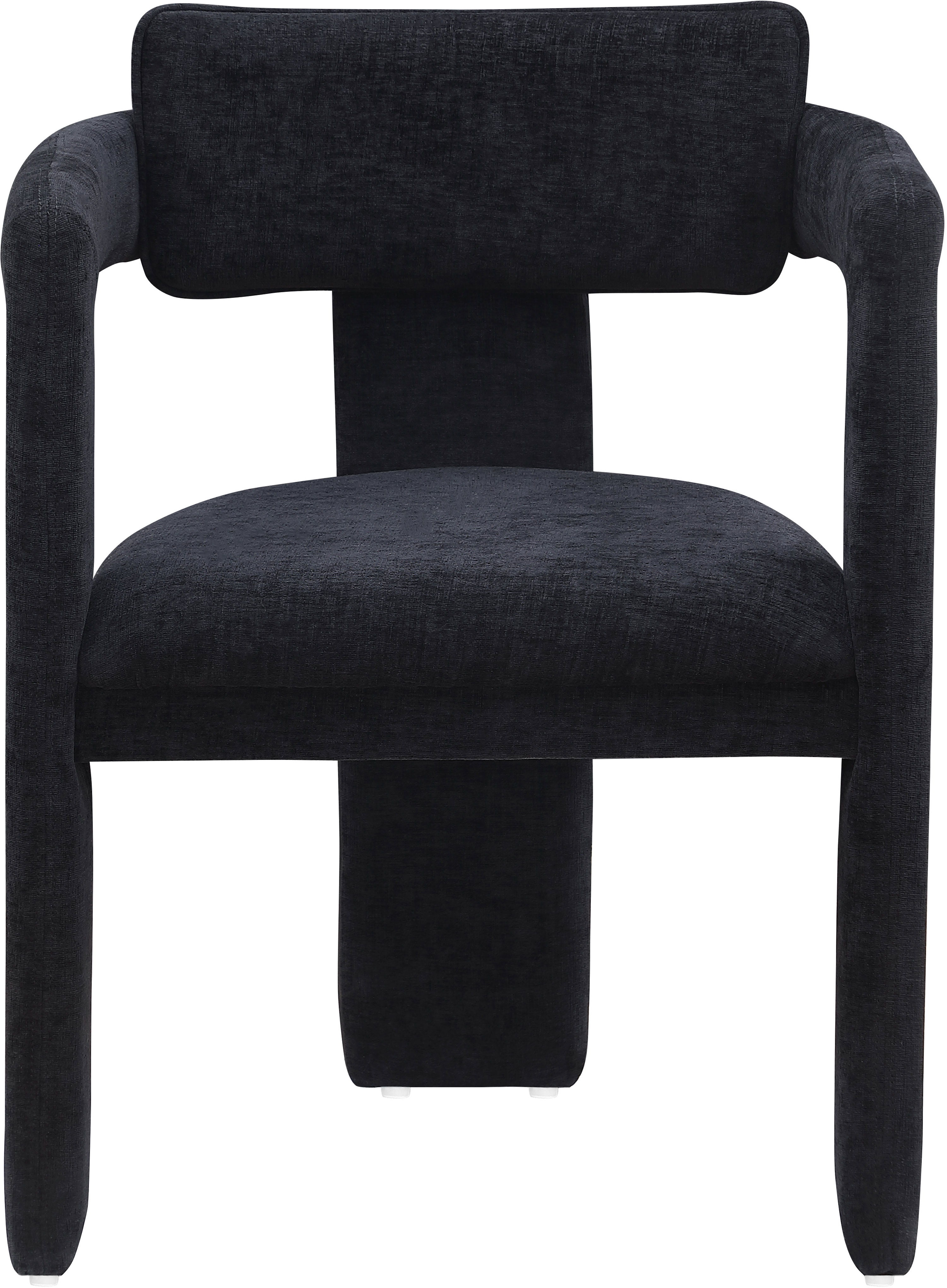 Brenda - Chenille Dining Chair (Set of 2) - Black