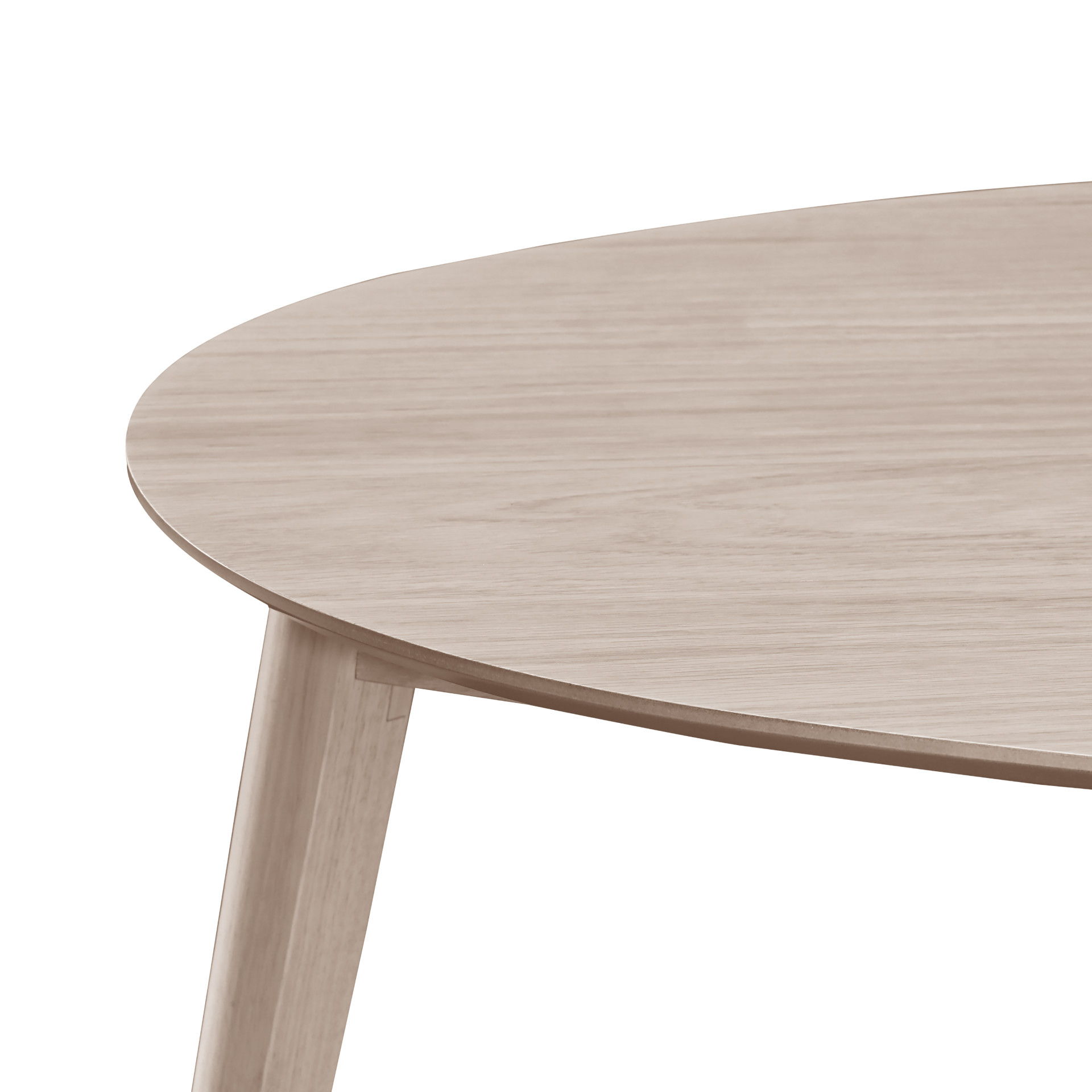 Oscar - Corner Table - White Ash, beige, view 4