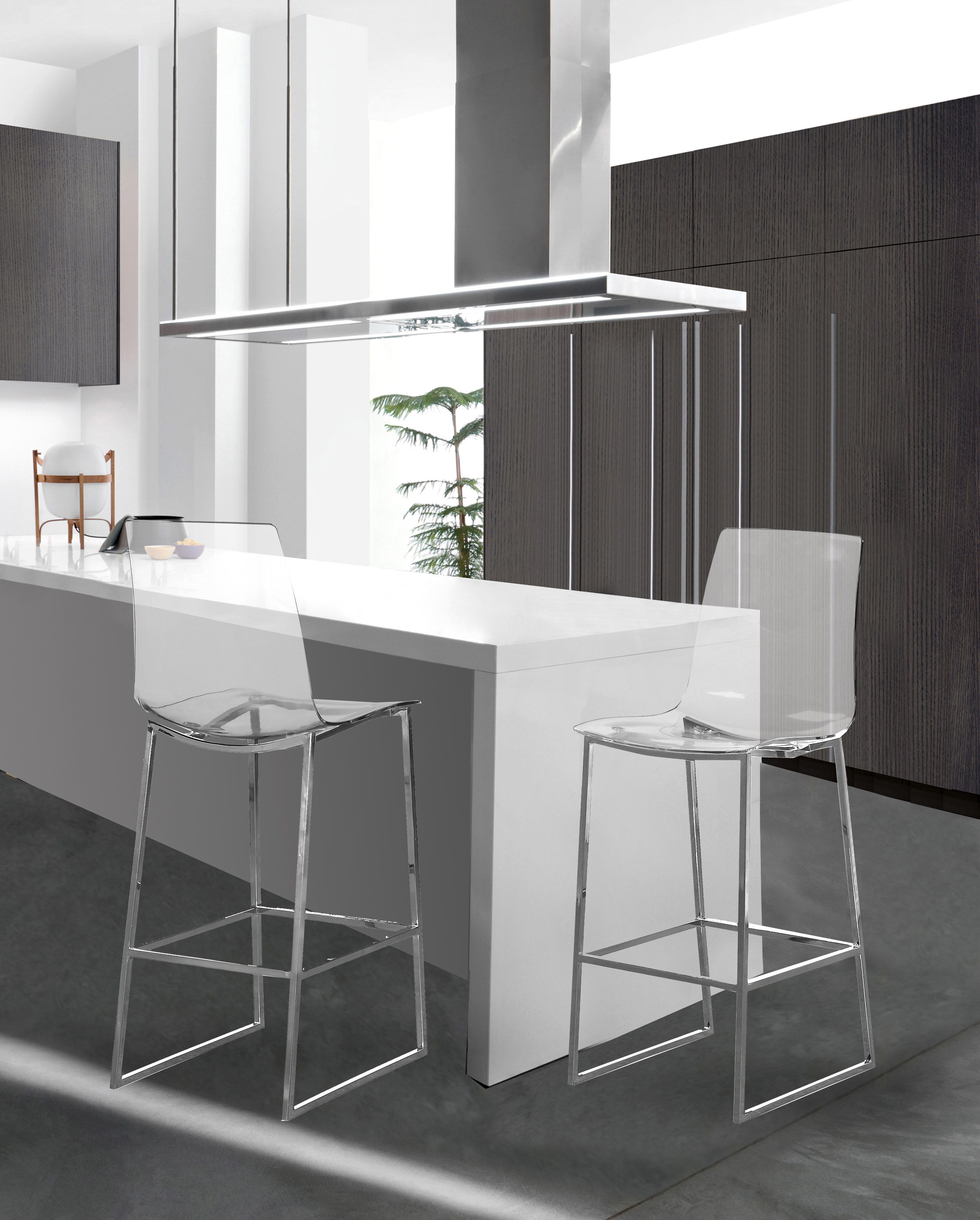 Lumen - Stool - Pearl Silver