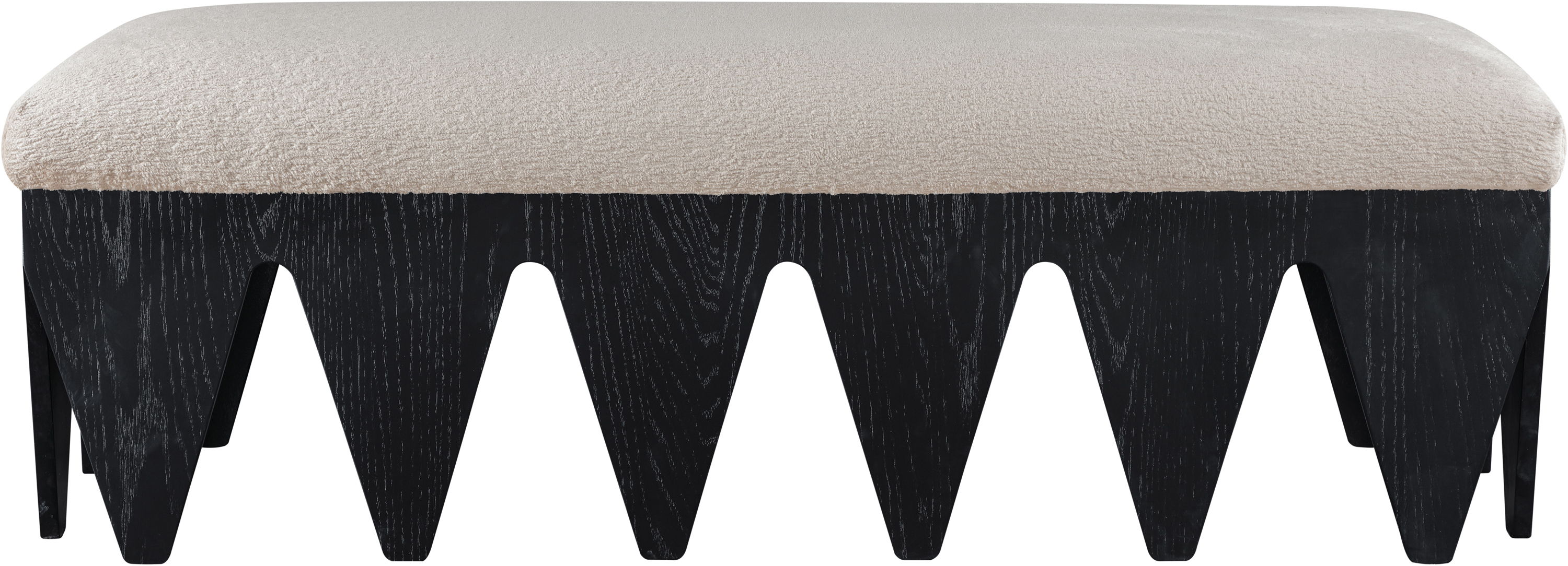 Altair - Bench With Black Base - Beige