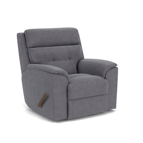 Mason - Transitional Fabric Recliner, gray