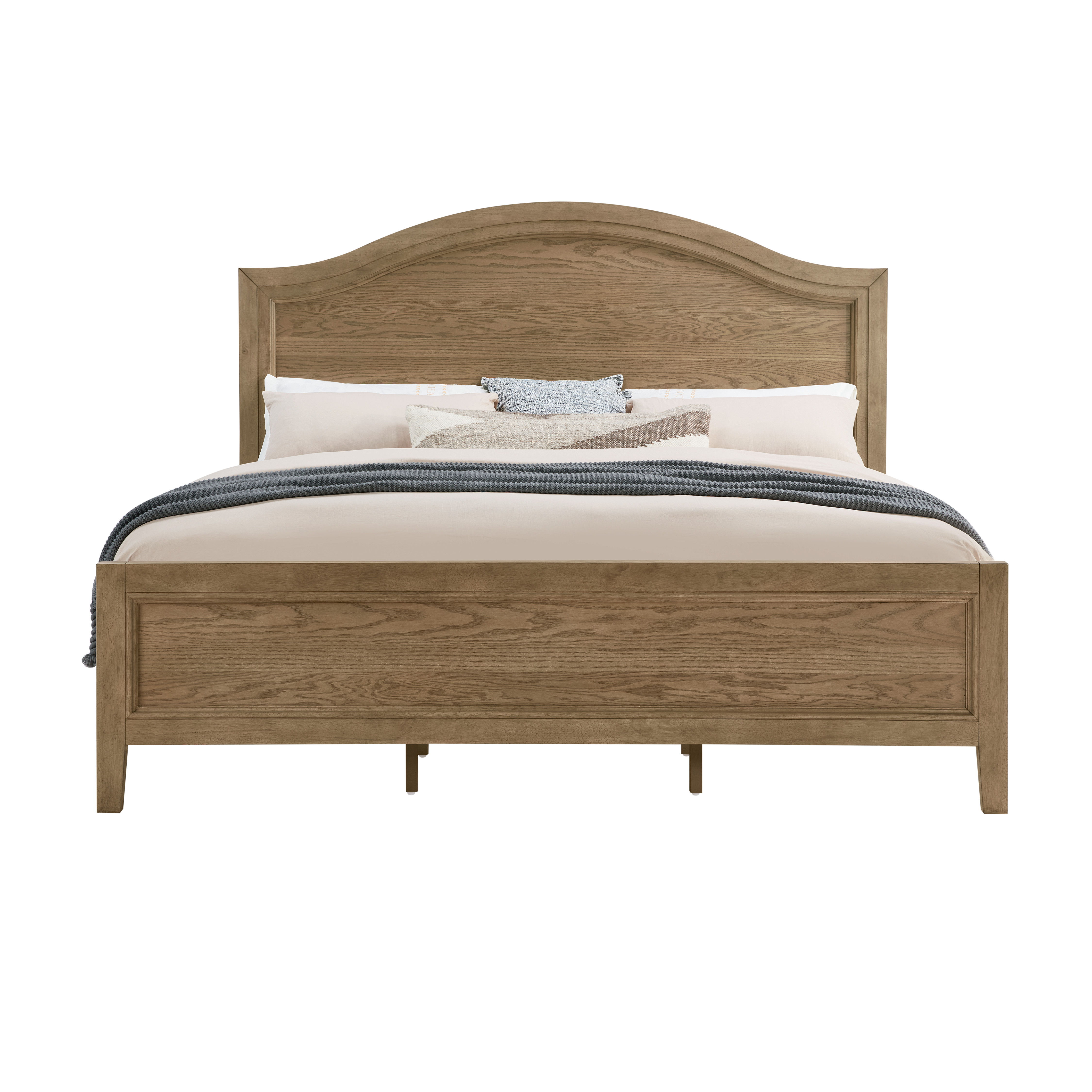 Arlington - King Panel Bed - Dark Brown, dark brown, view 2