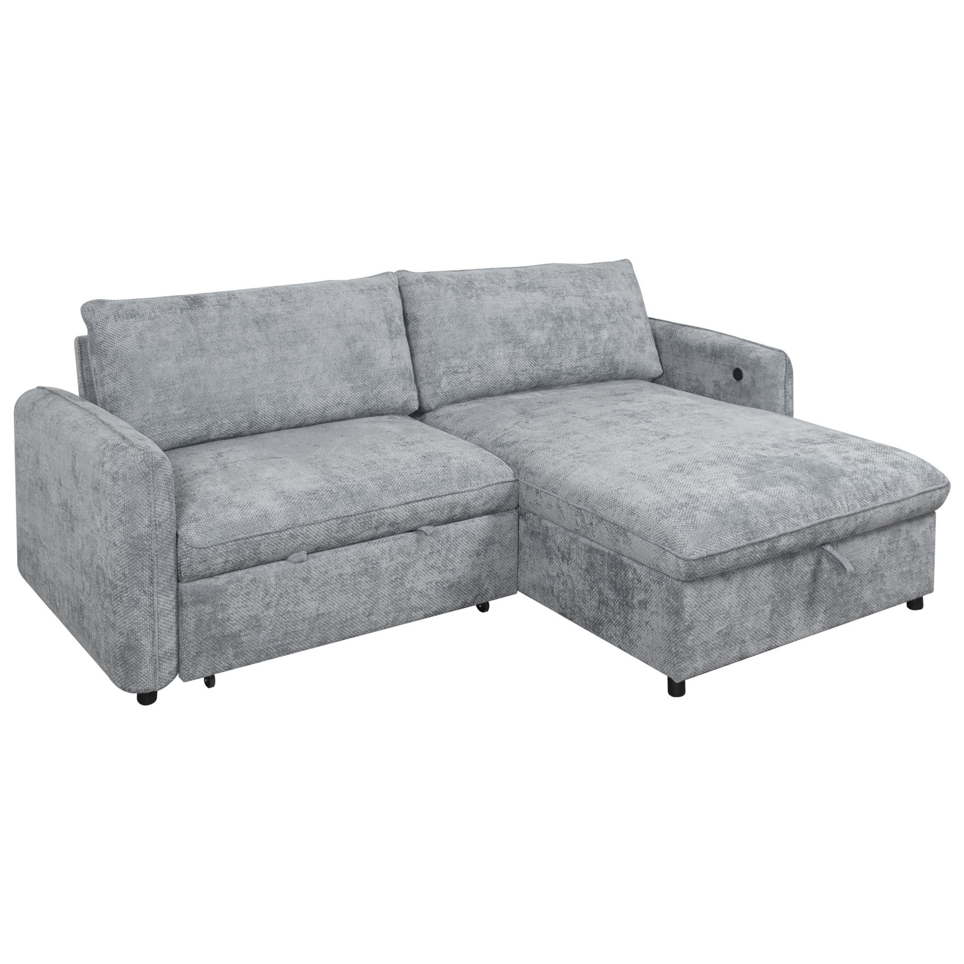Finn - Loveseat With Pop-Up Sleeper - Gray