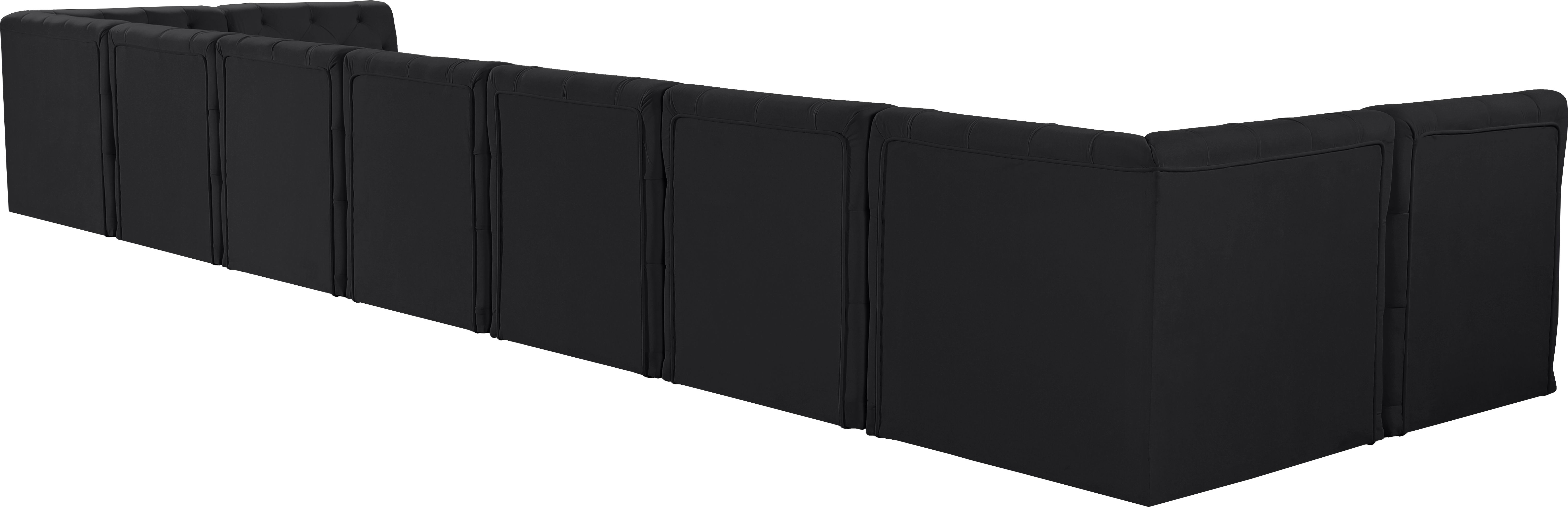Tuft - 9 Piece Modular Sectional - Black