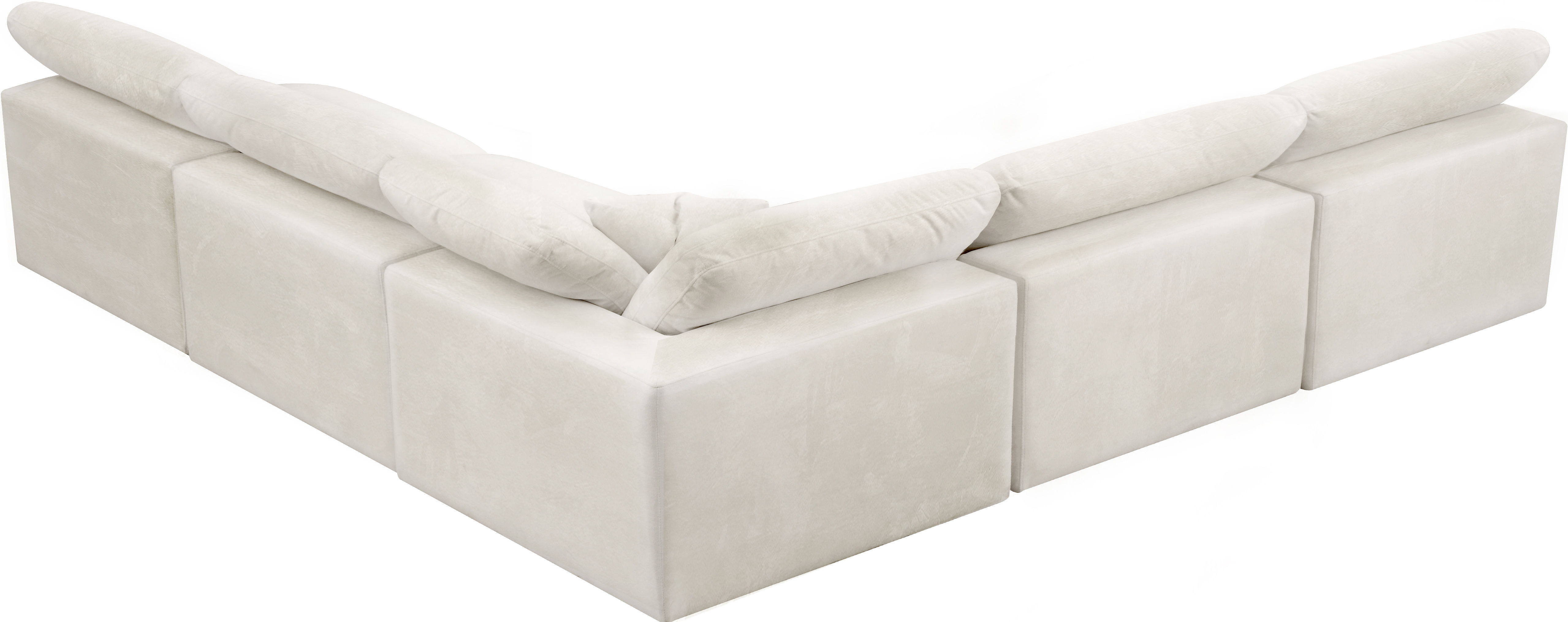 Cozy - 5 Piece Modular Corner Armless Sectional - Beige