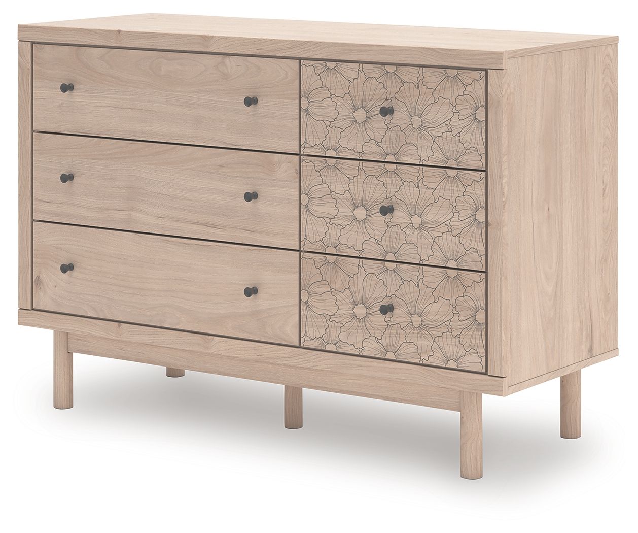 Arloster - Six Drawer Dresser - Tan