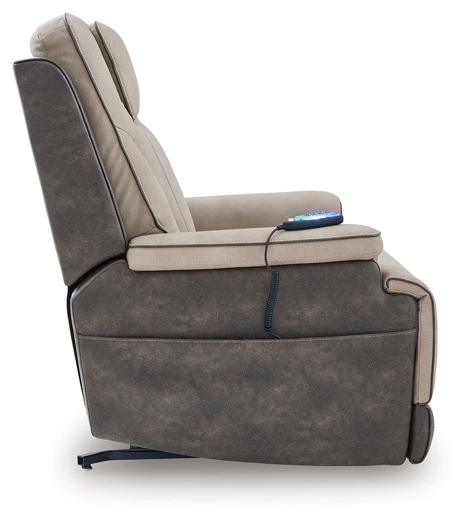 Ashley Furniture 4Z-Peaceful Pause - Power Lift Recliner - Sand - Image 6