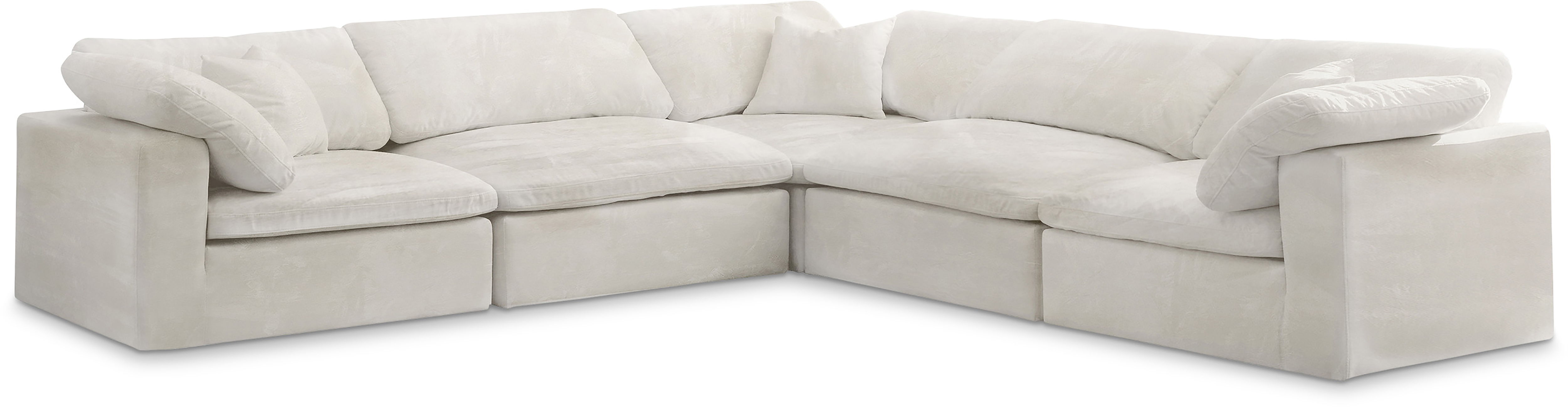 Cozy - 5 Piece Modular Corner Sectional - Beige