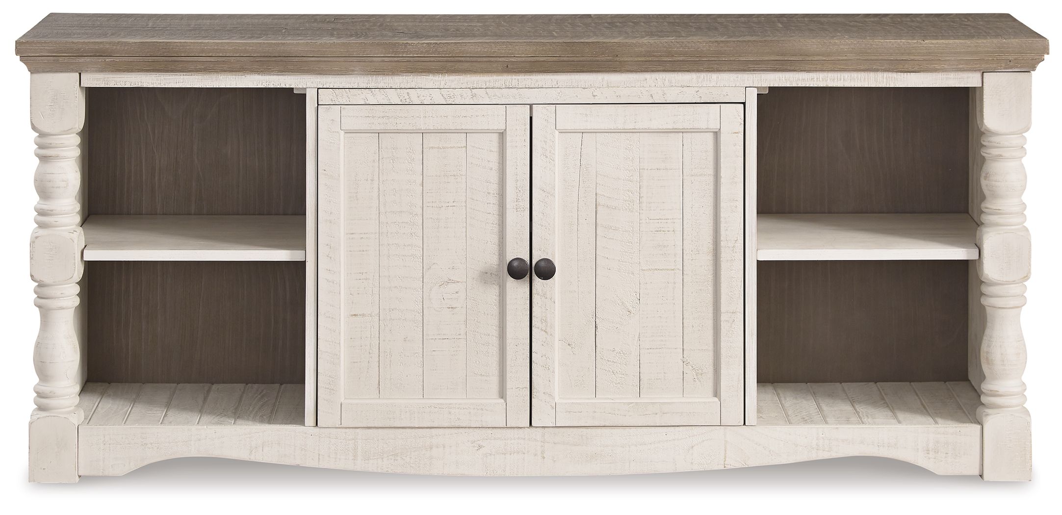 Havalance - Extra Large TV Stand - 2 Doors - Brown / Beige