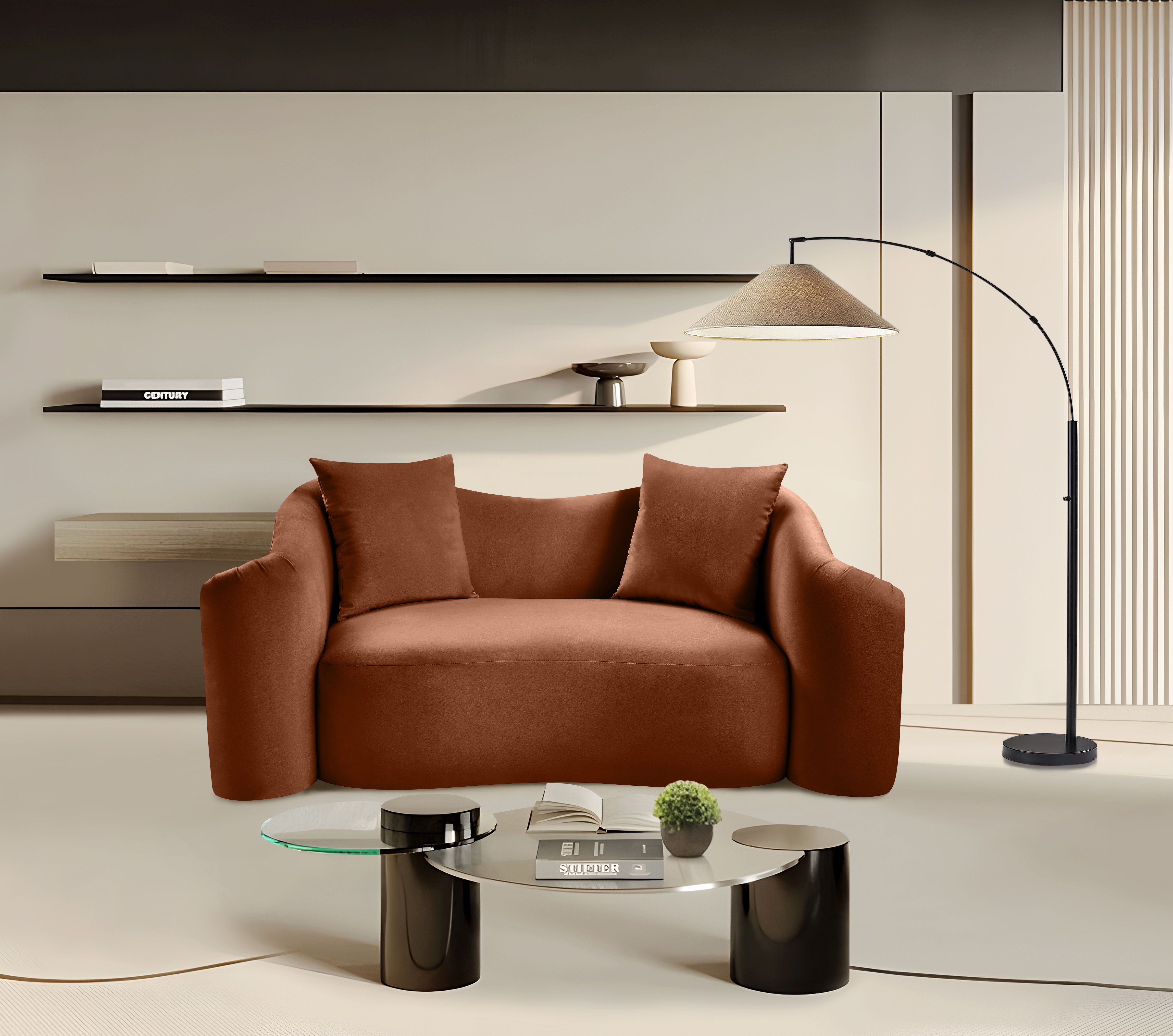 Destin - Loveseat - Cognac