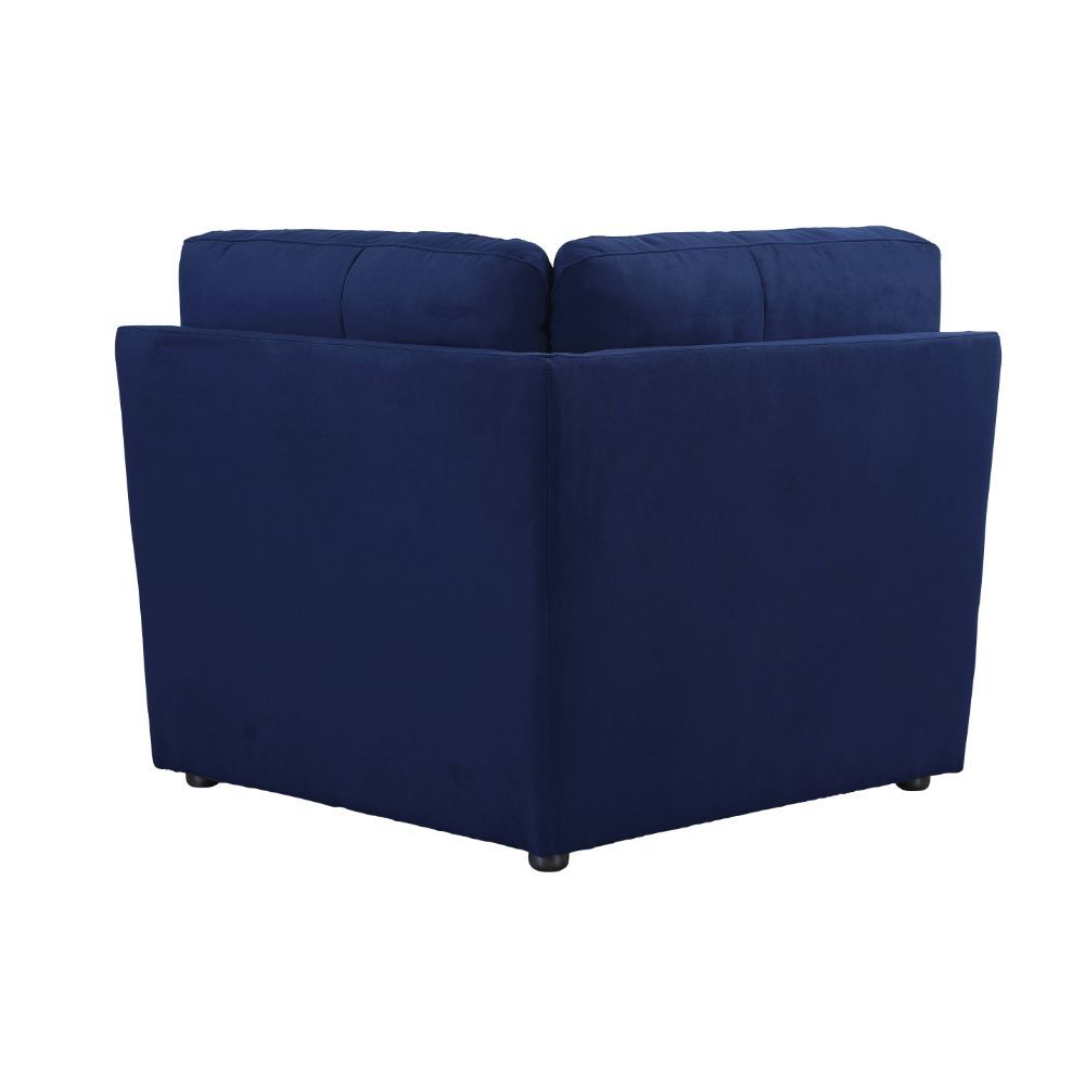 Crosby - Modular Wedge - Blue Fabric, blue, view 3