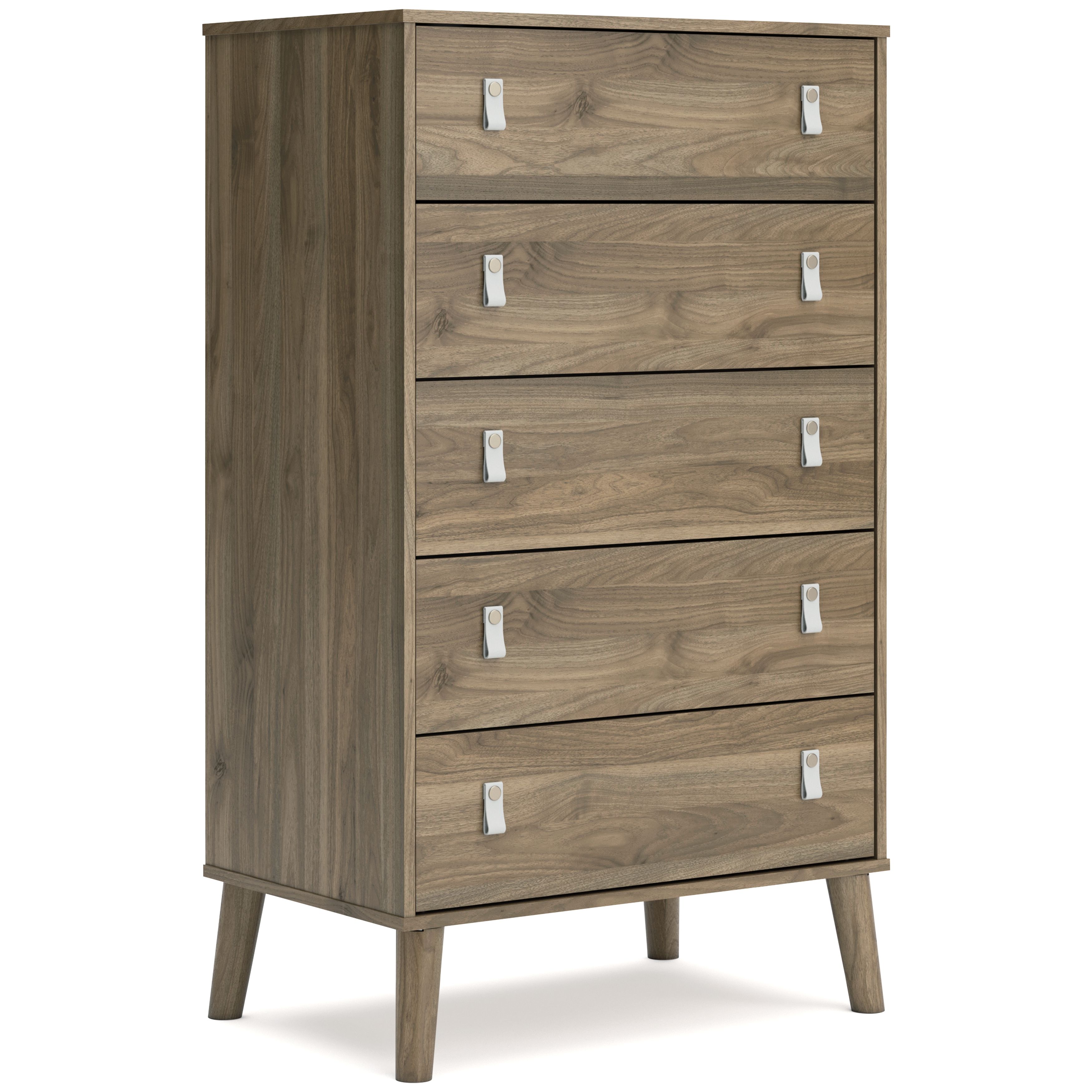 Ashley Aprilyn Five Drawer Chest - Honey