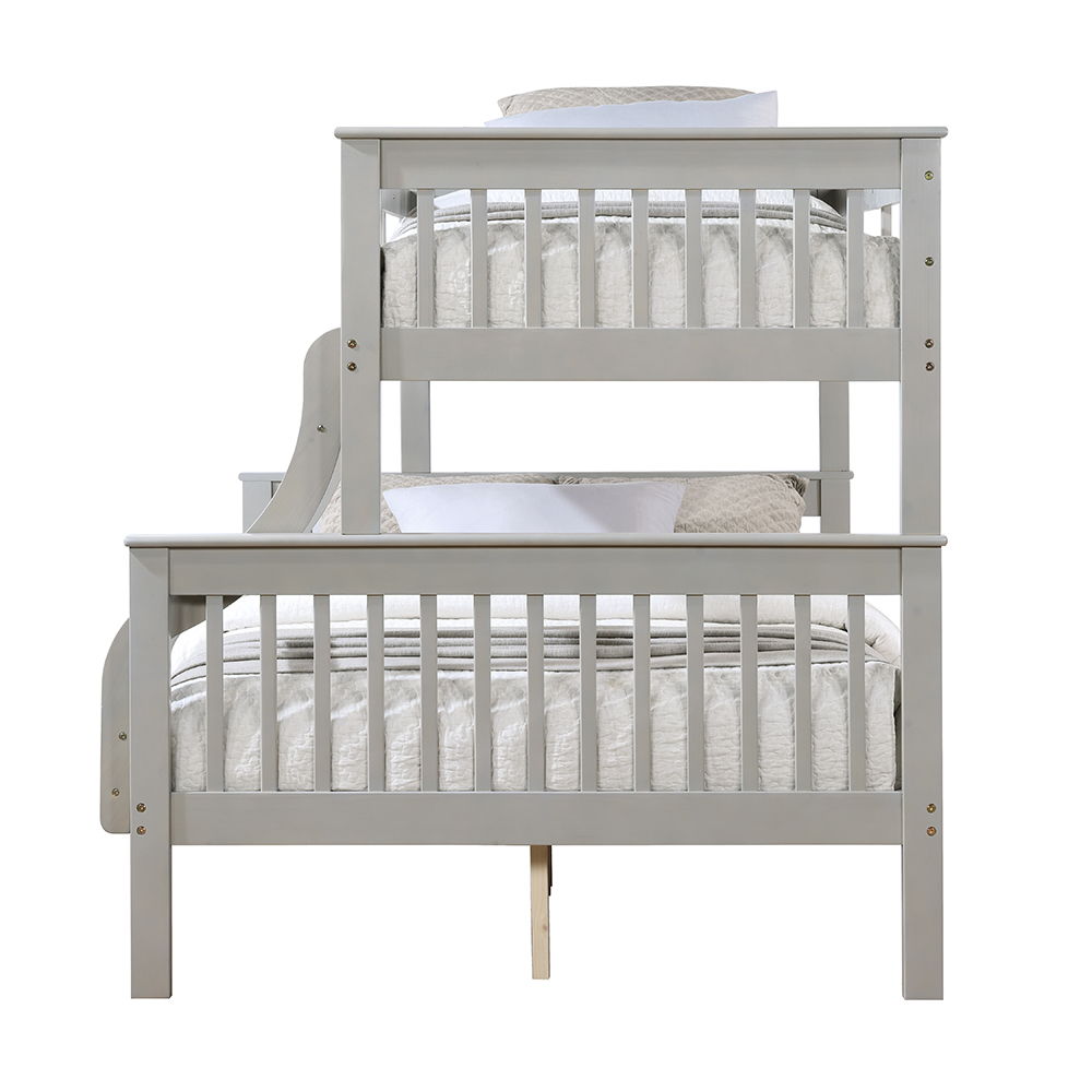 Marita - Twin Over Full Bunk Bed - Gray, gray, view 3