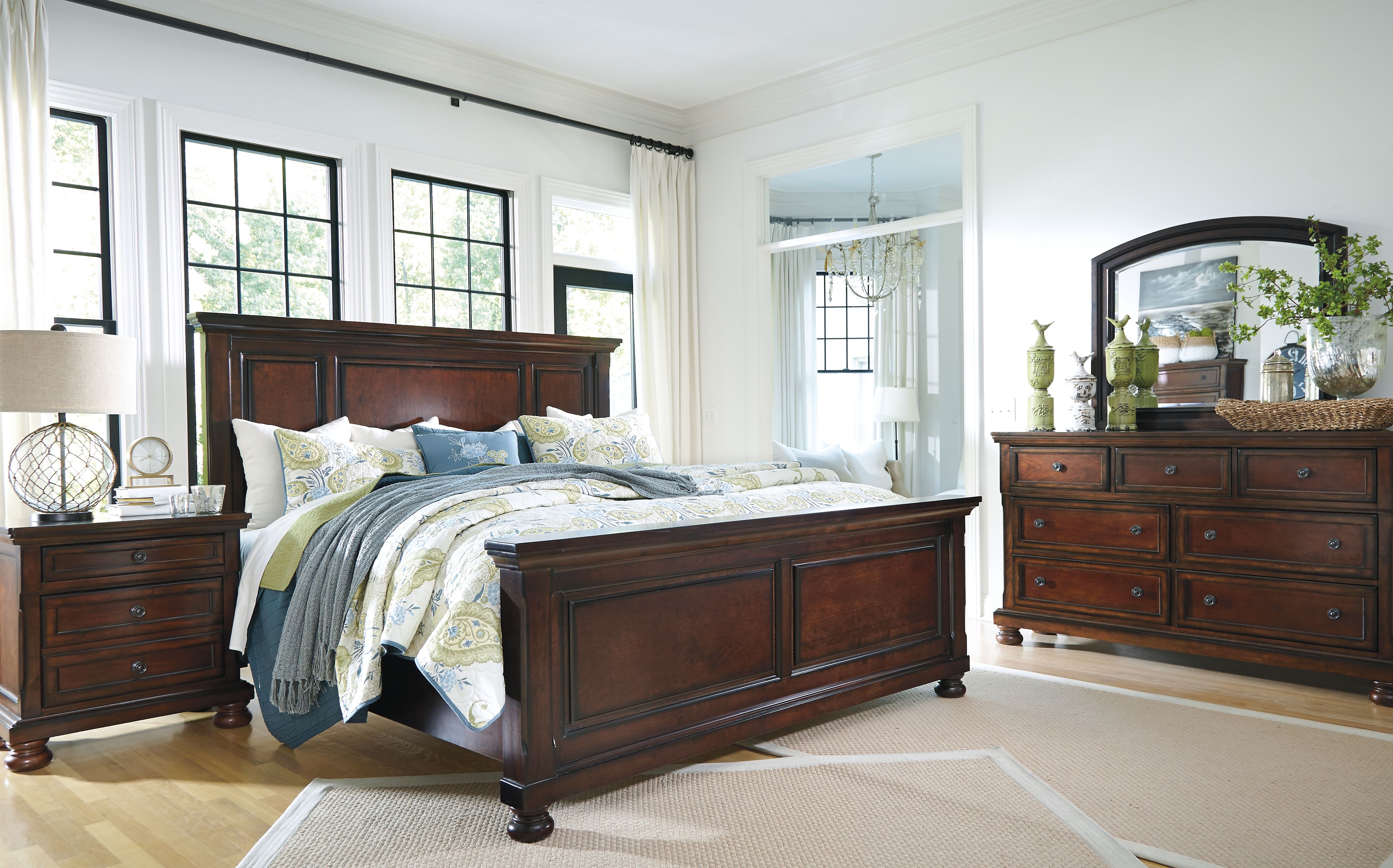 Ashley Furniture Porter - California King Panel Bed - Rustic Brown - Image 8