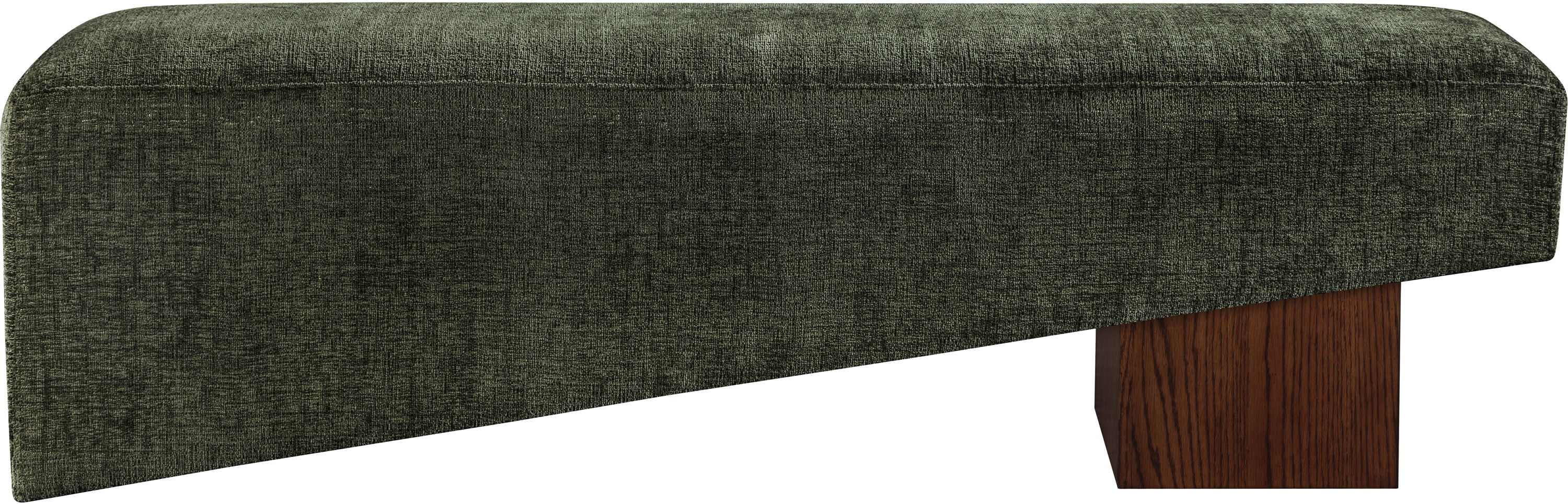 Alora - Bench With Brown Base - Green