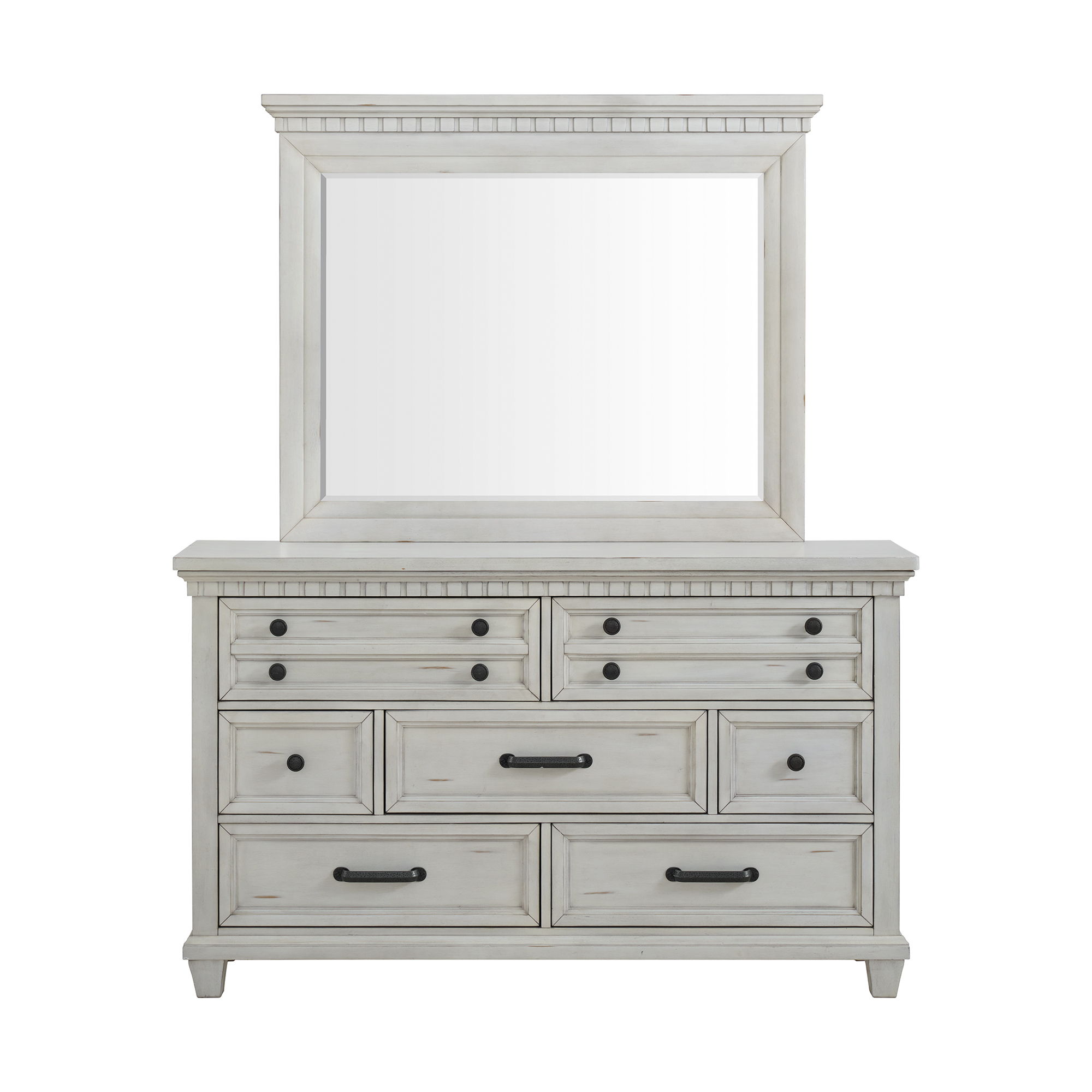 McCoy - Dresser And Mirror Set - Antique White