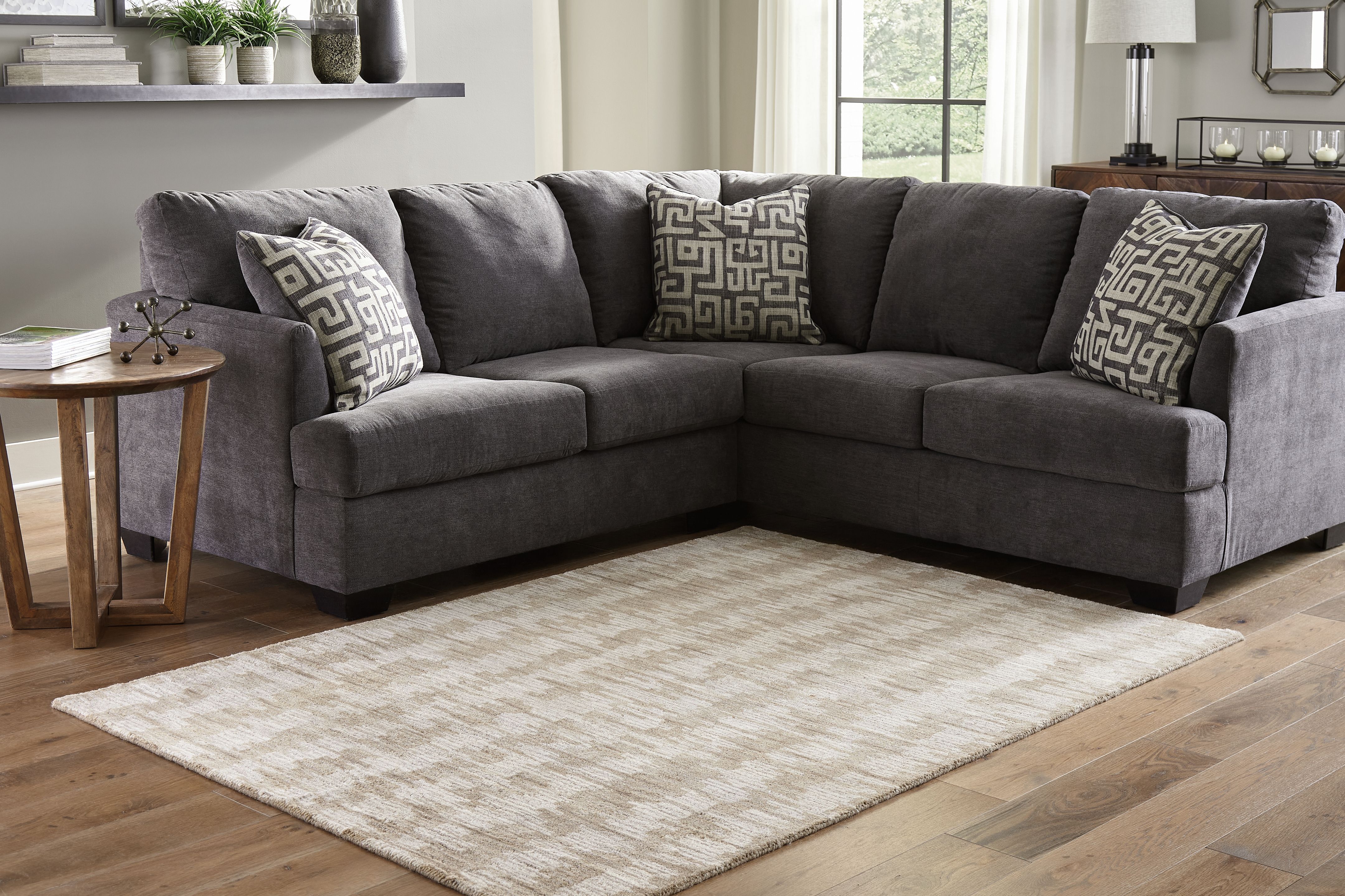 Abanlane - 5' x 7' Rug - Brown / Cream