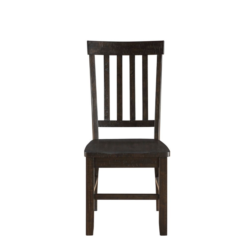 Maisha - Side Chair (Set of 2) - Rustic Walnut, dark brown, view 2