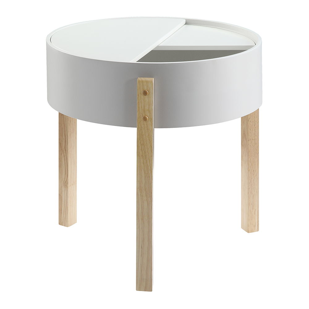 Bodfish - End Table - White & Natural, white, view 3