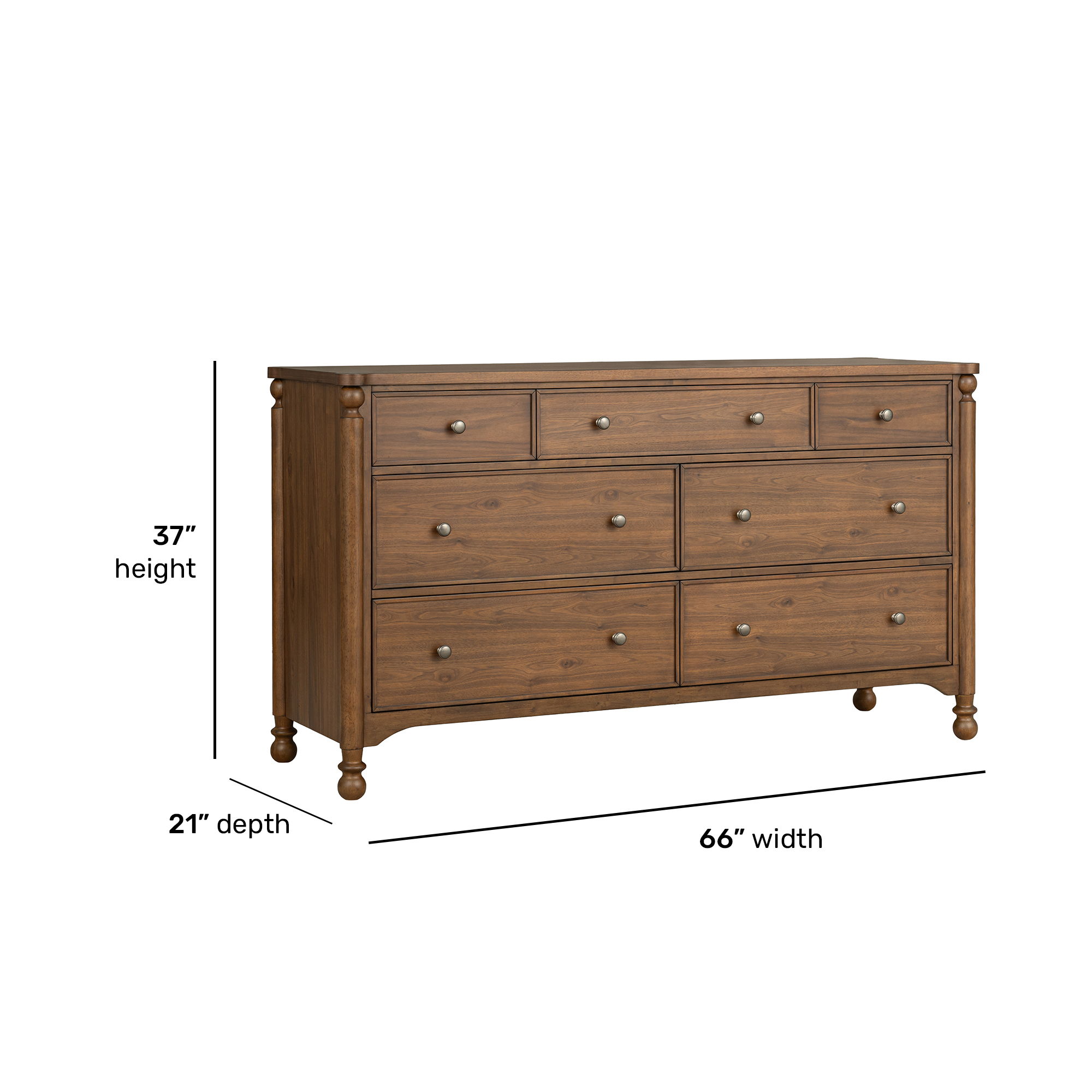 Azalea - Dresser - Walnut, dark brown, view 7