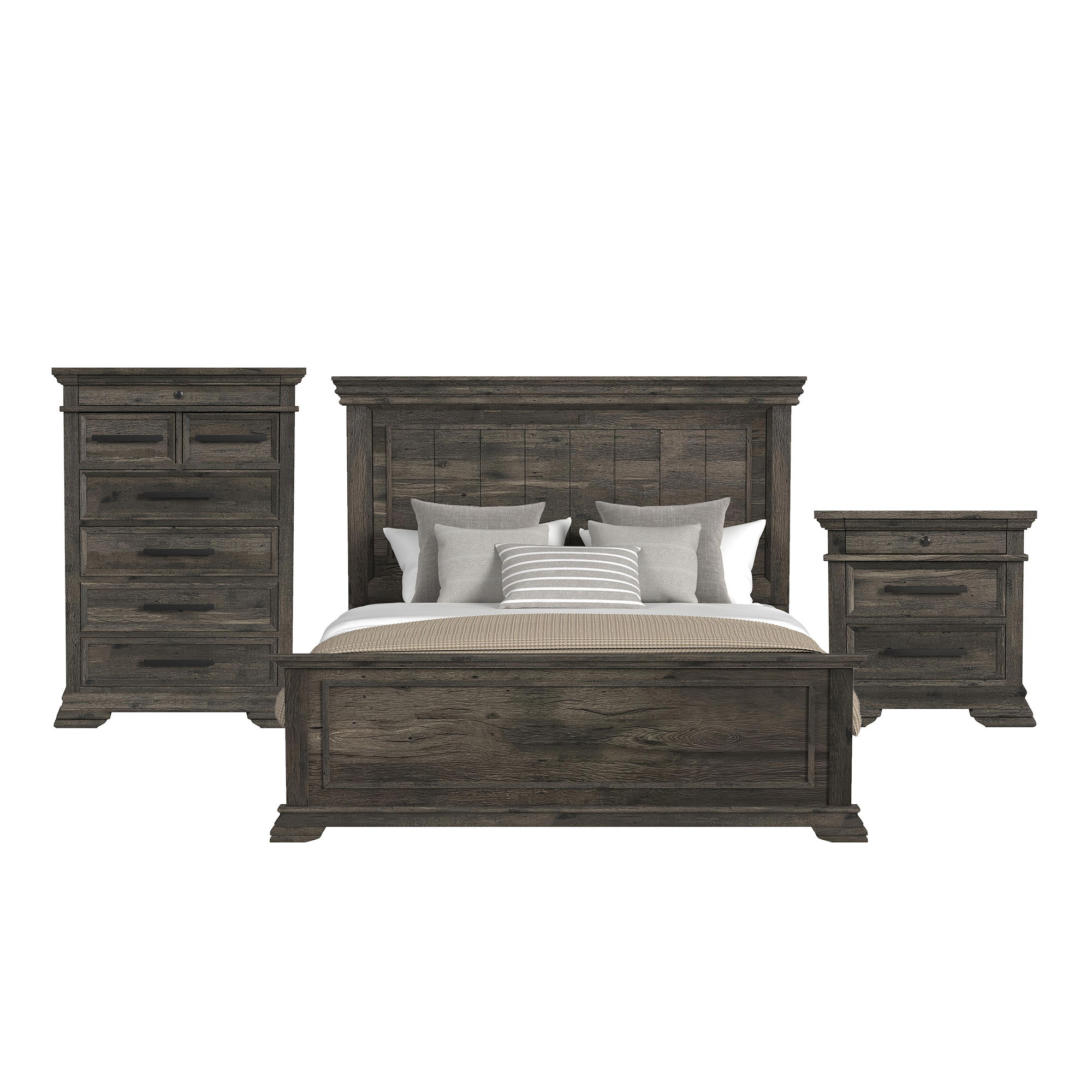 King · 3 Pc · Bedroom Set