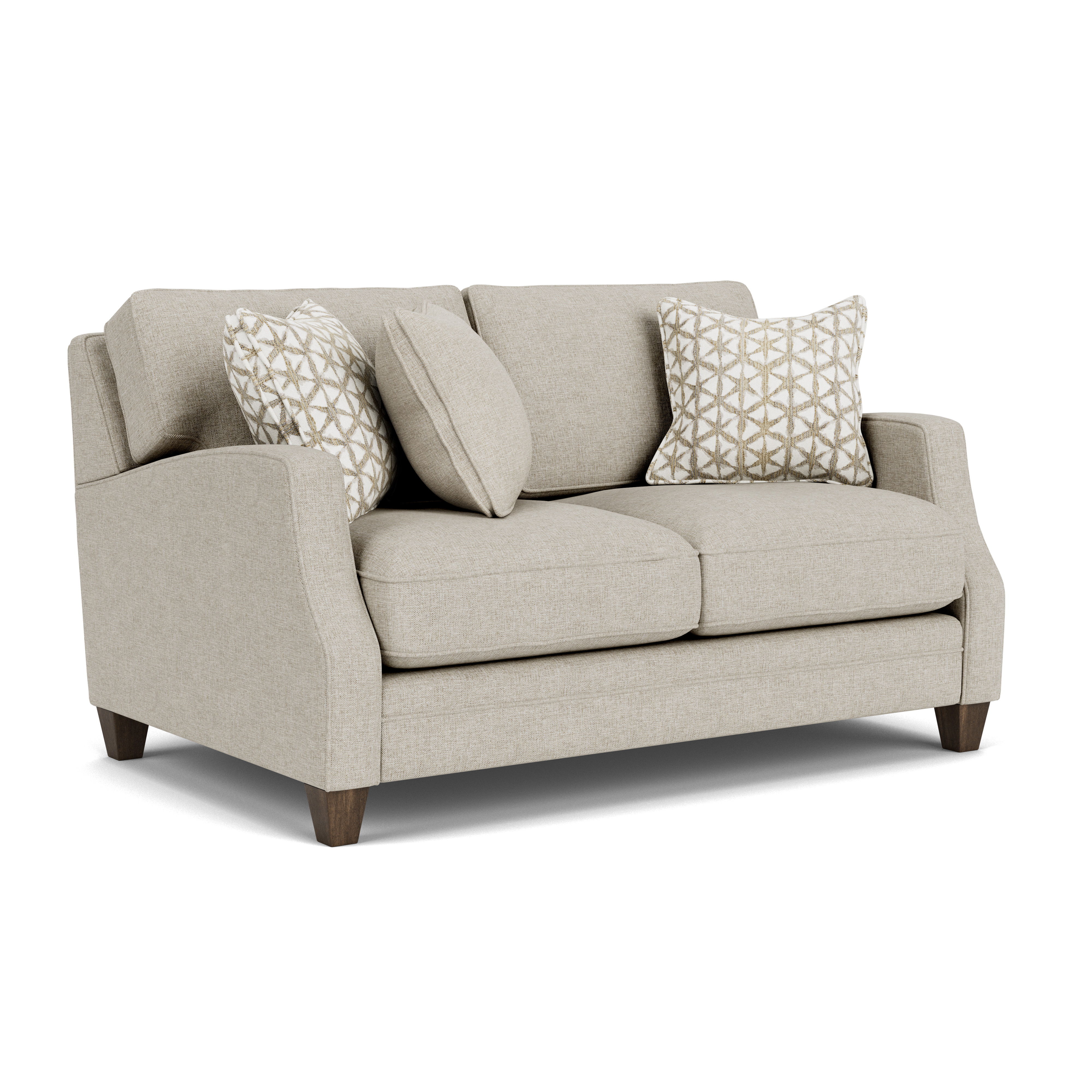 Lennox - Fabric Loveseat, light gray, view 2