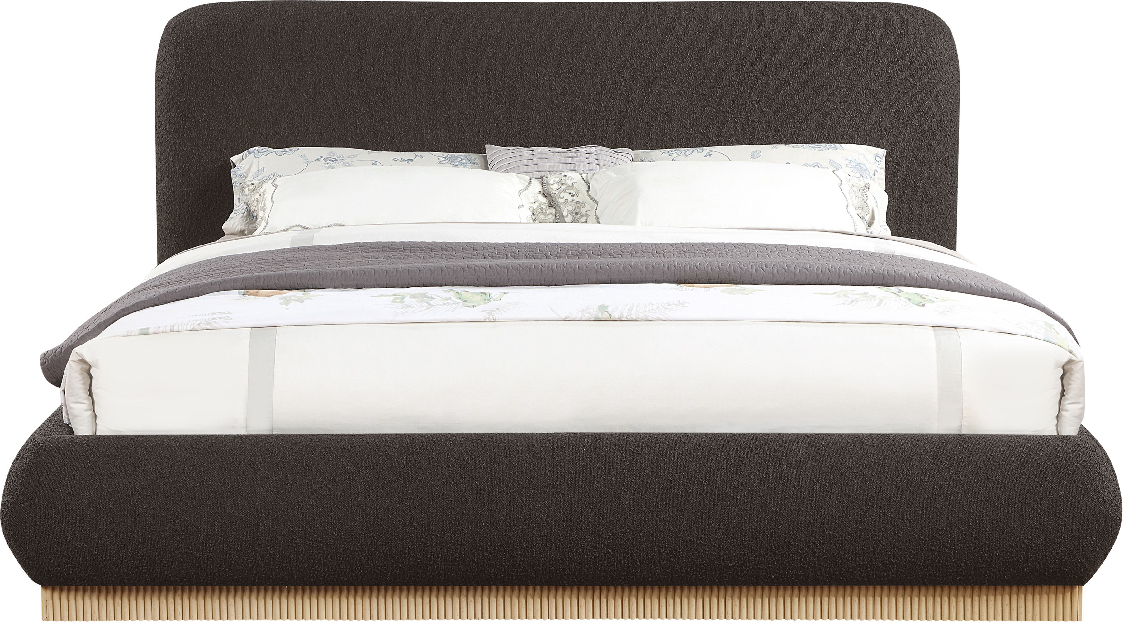 Rigby - King Bed With Natural Base - Brown