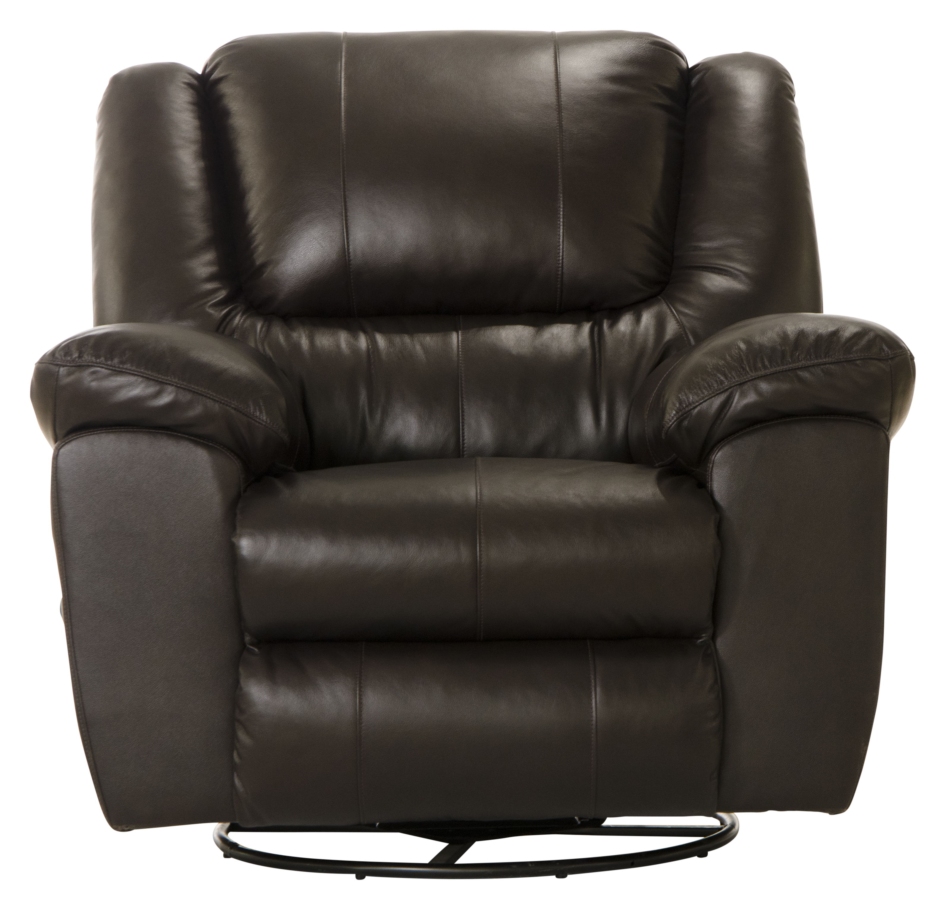 Transformer II - Chaise Swivel Glider Recliner - Chocolate Top Grain Italian Leather Match