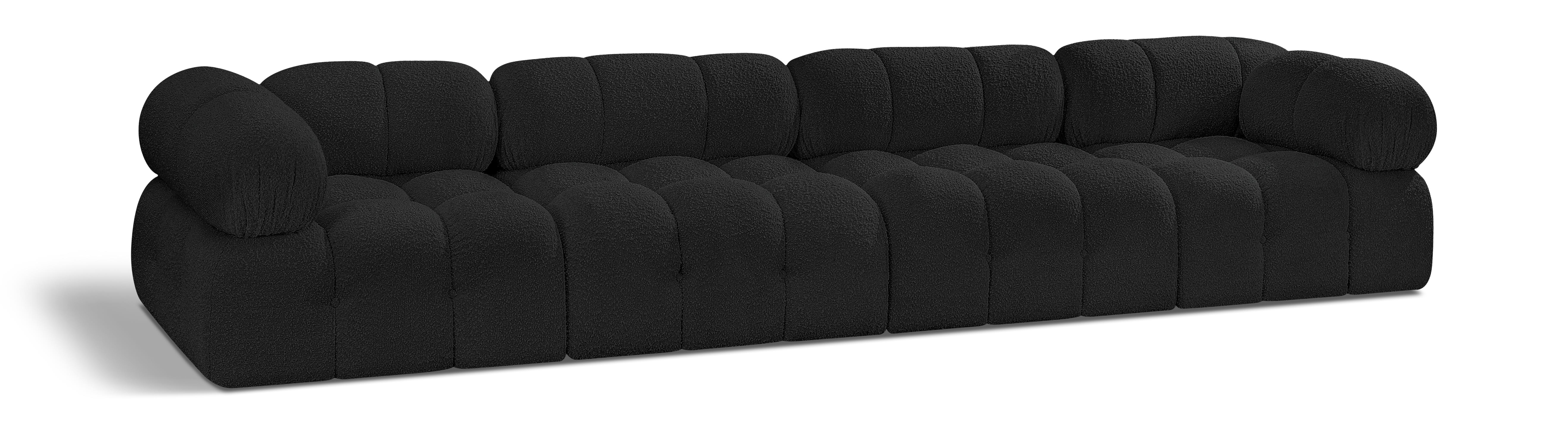 Ames - 4 Seat Modular Sofa - Black