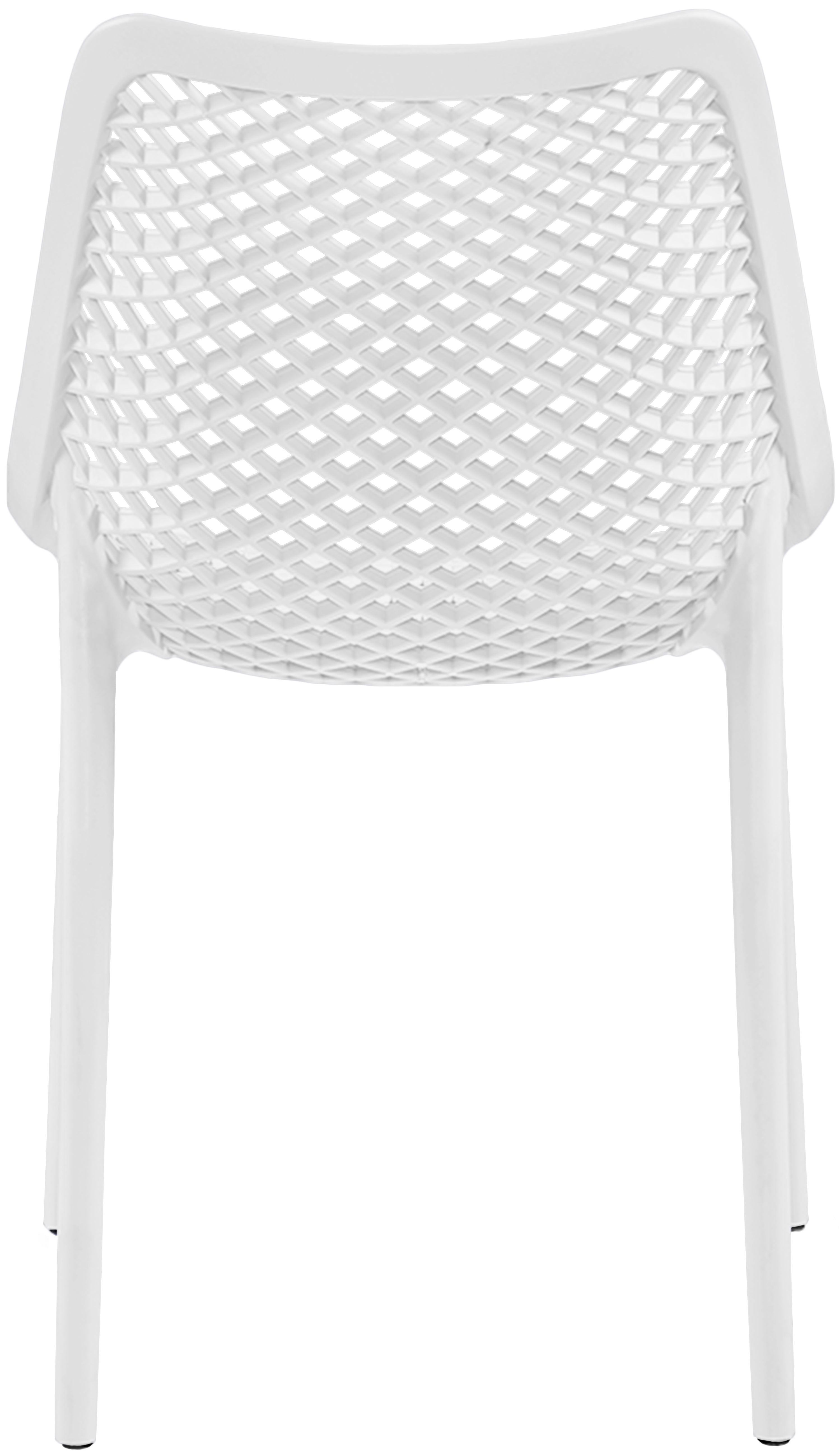 Mykonos - Plastic Outdoor Patio Dining Chair (Set of 4) - White