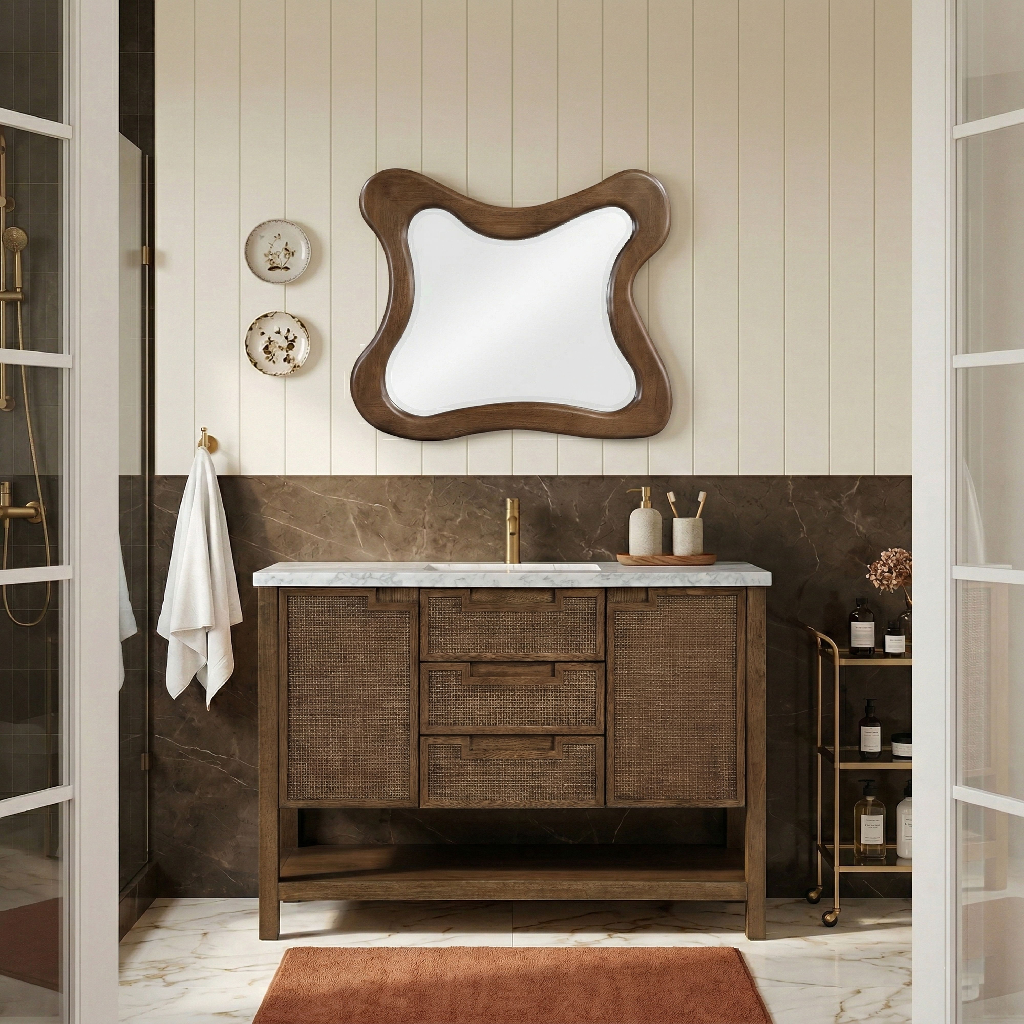 Soren - 48'' Bathroom Vanity - Brown / Gray