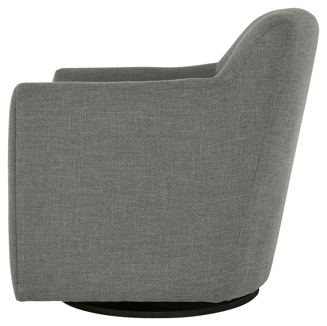 Ashley Furniture Bradney - Swivel Accent Chair - Gray - Image 4