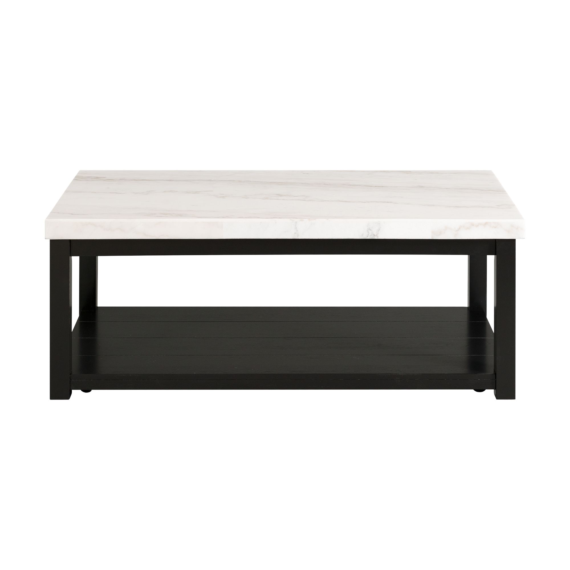 Marcello - Rectangular Coffee Table With Casters - White