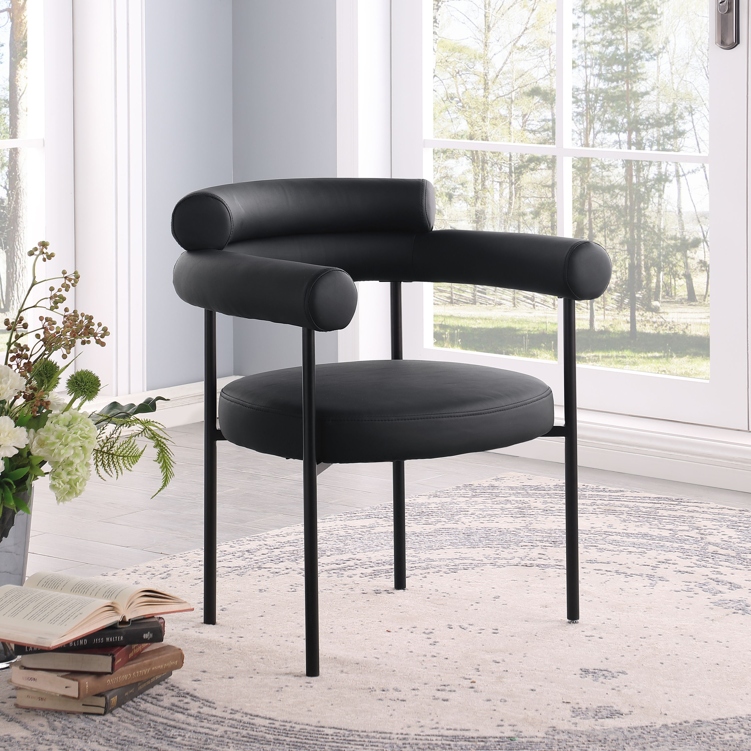 Blake - Faux Leather Dining Chair (Set of 2) - Black