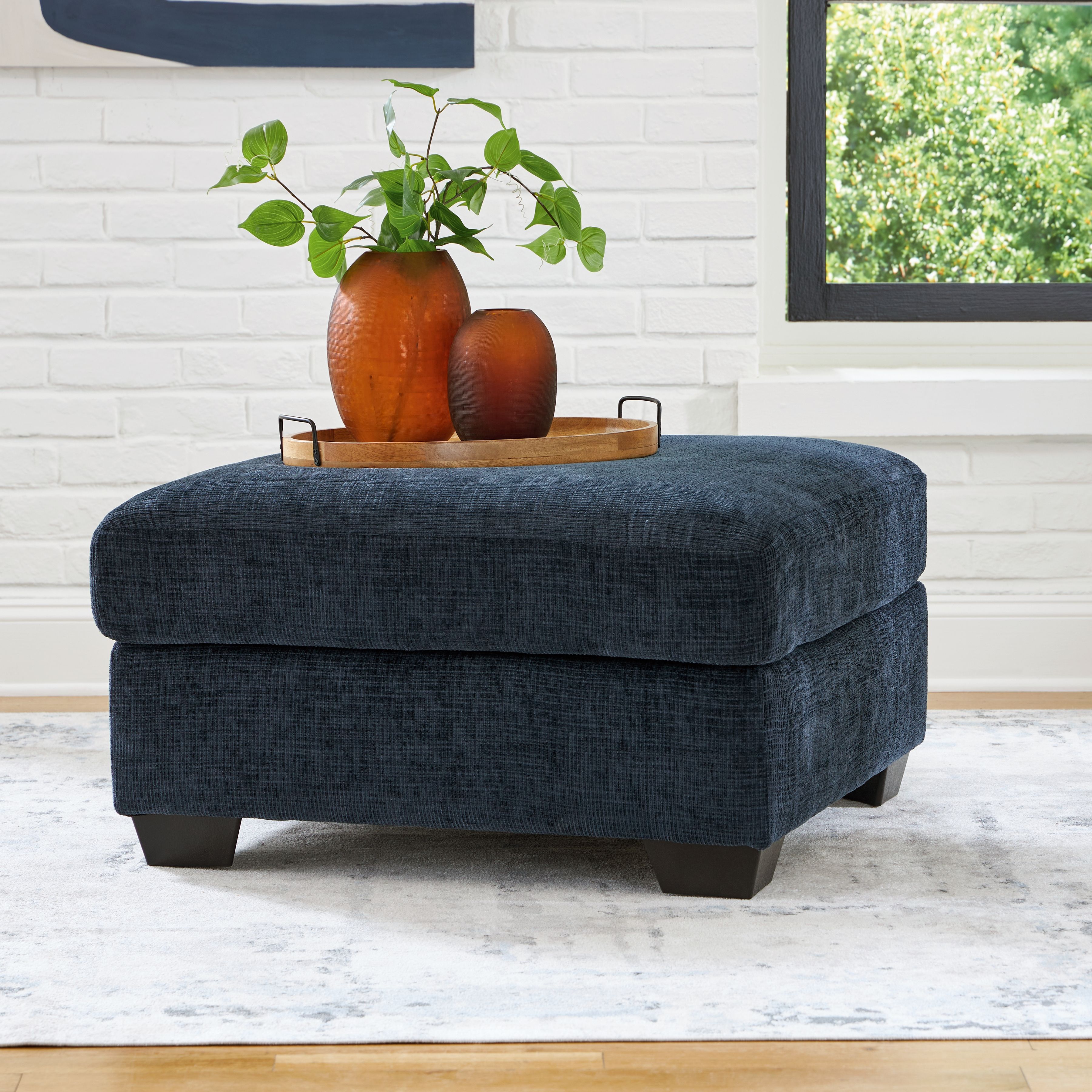 Ashley Furniture Aviemore - Oversized Accent Ottoman - Ink - Image 2
