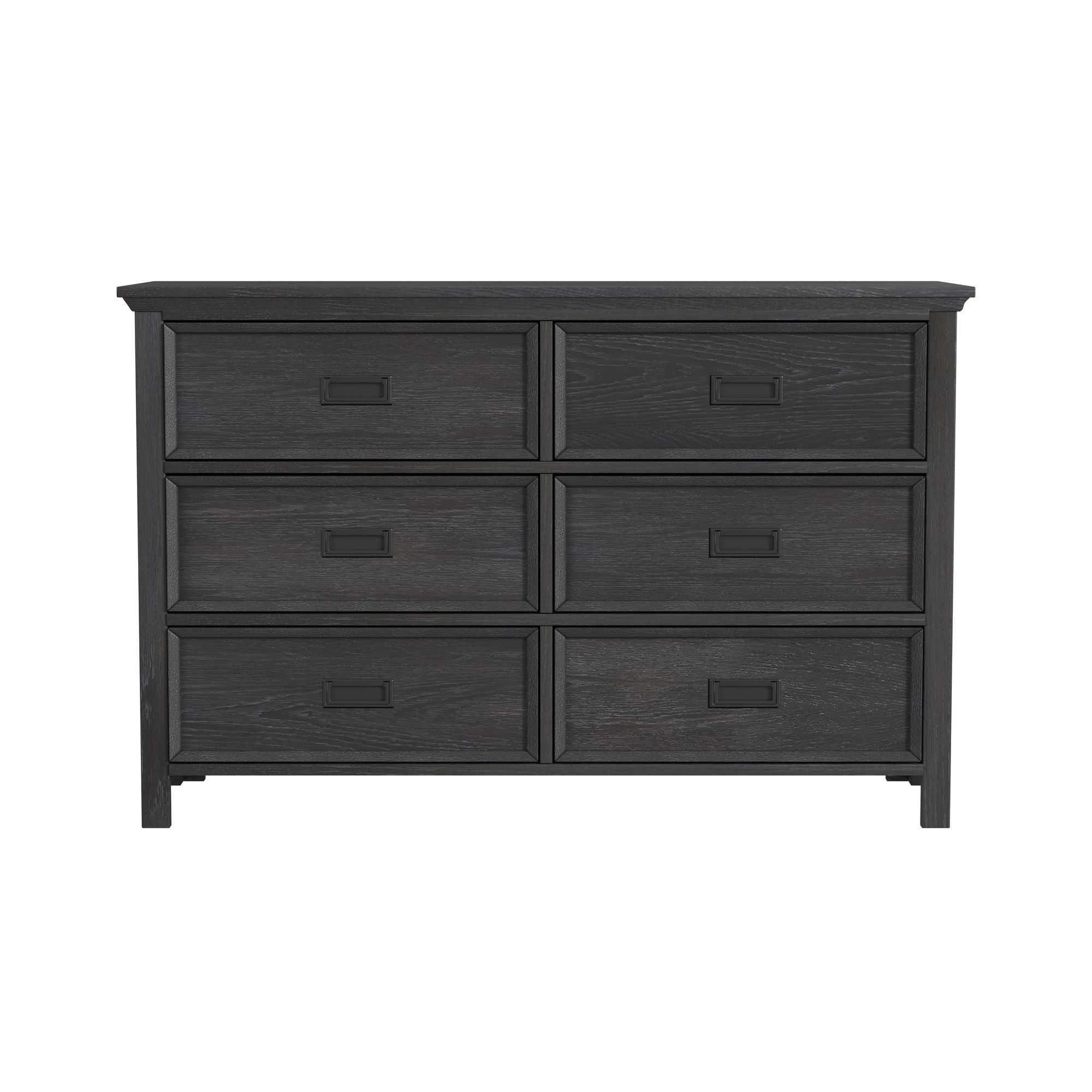 Hampton Kids - 6-Drawer Dresser - Charcoal